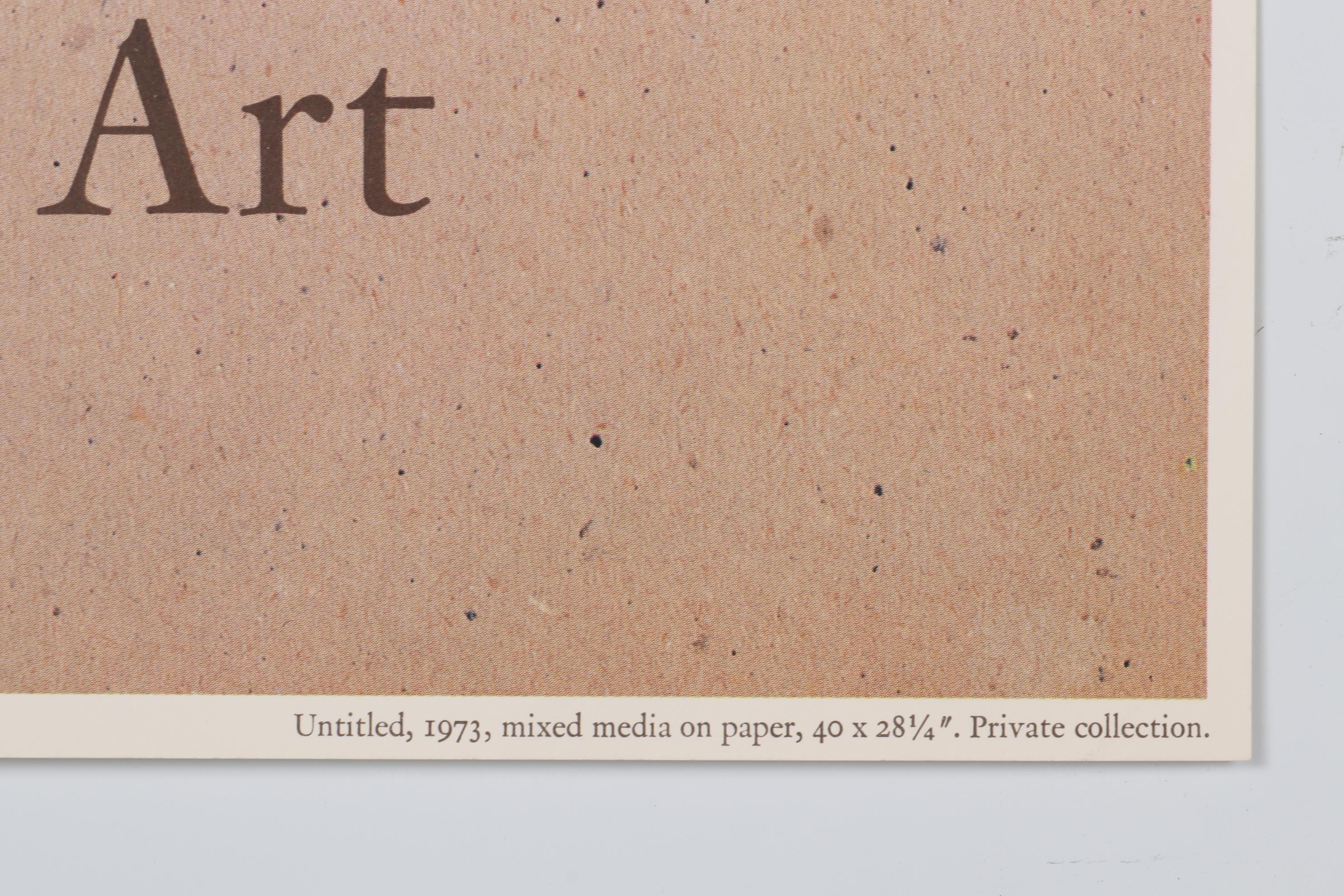 Offset Lithograph Exhibition Poster after Cy Twombly for Whitney Museum, 1979