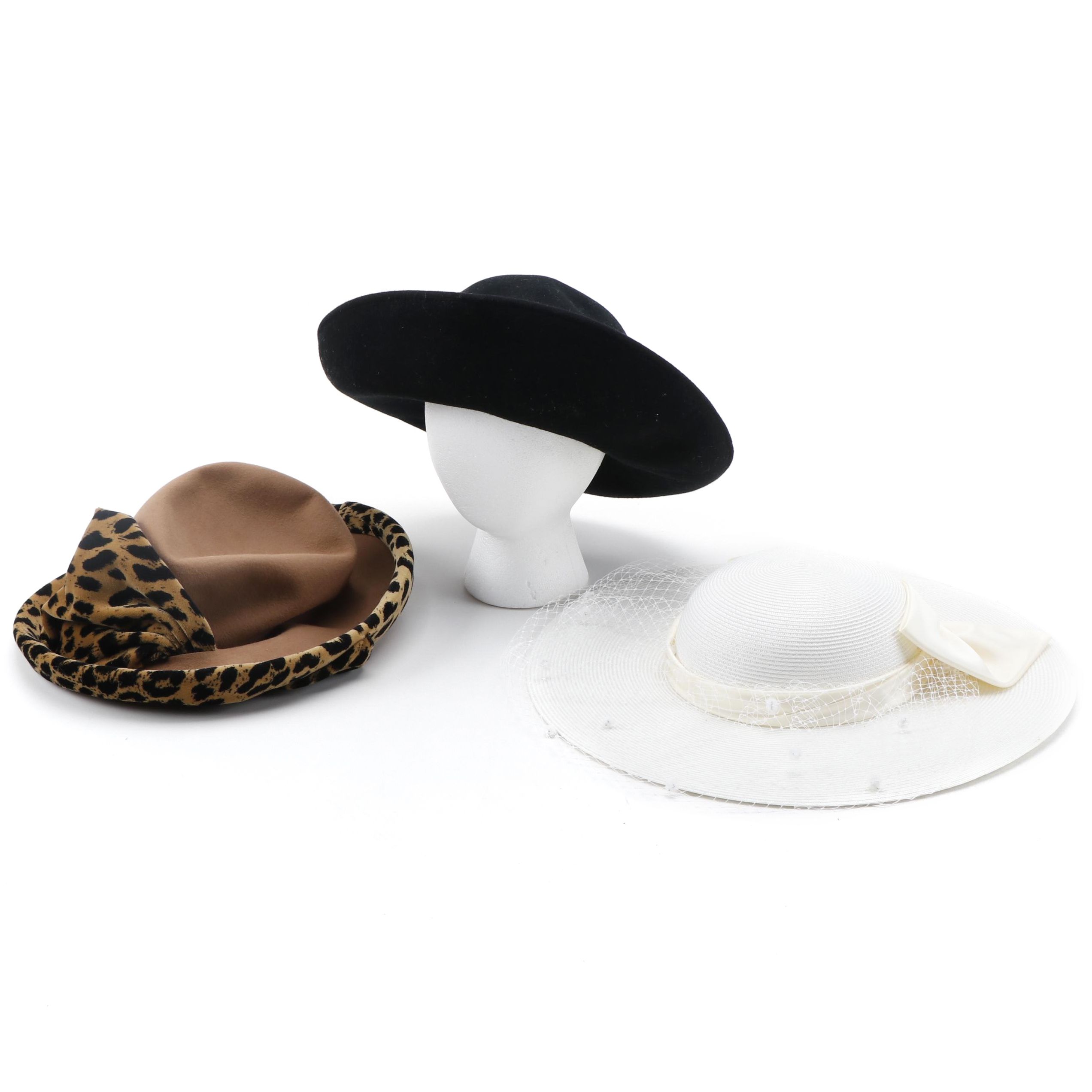 Jean Arlette, Oscar de la Renta Millinery, and Accessory Lady Wide Brim Hats