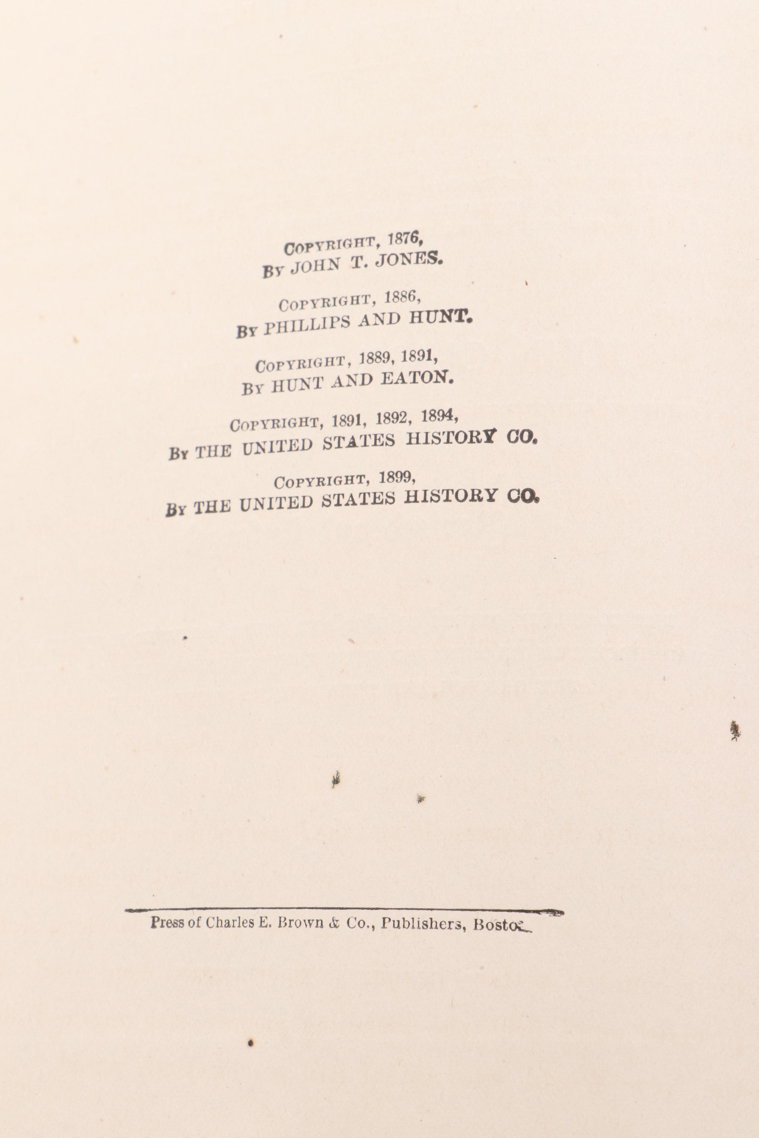 Illustrated "The United States: A History" by John Clark Ridpath, 1899