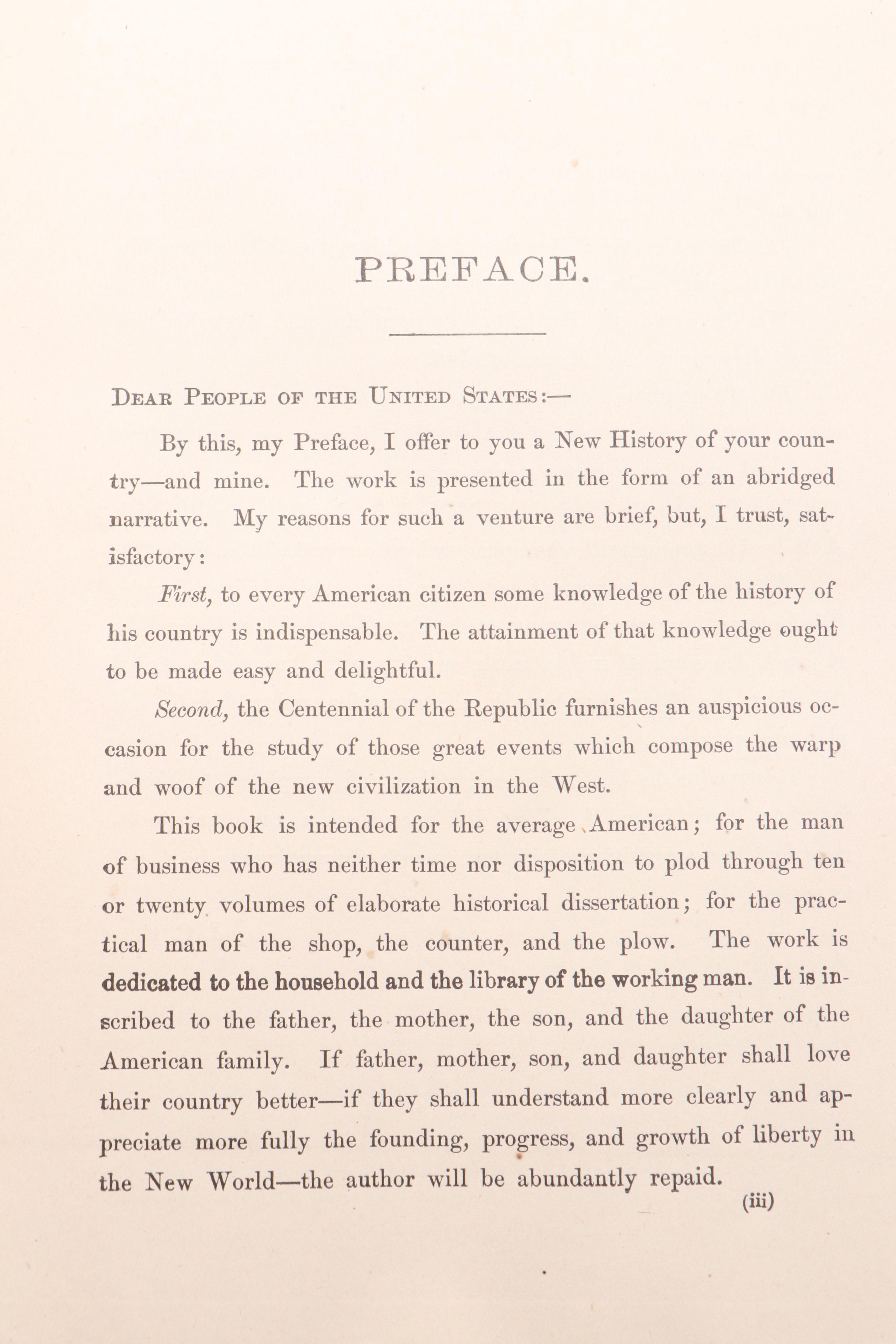 Illustrated "The United States: A History" by John Clark Ridpath, 1899