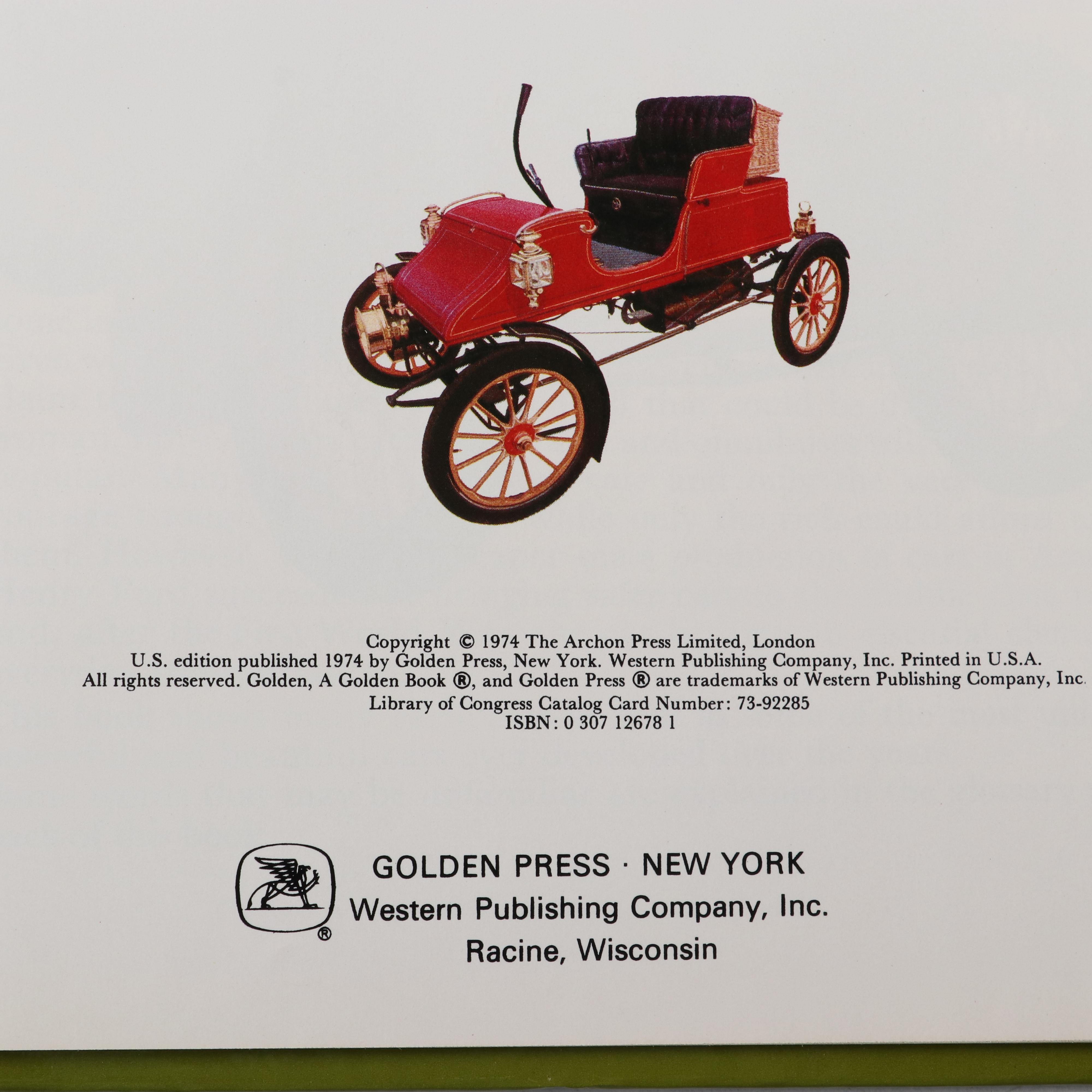 Automobile History and Reference Books Including "The Book of Fantastic Cars "