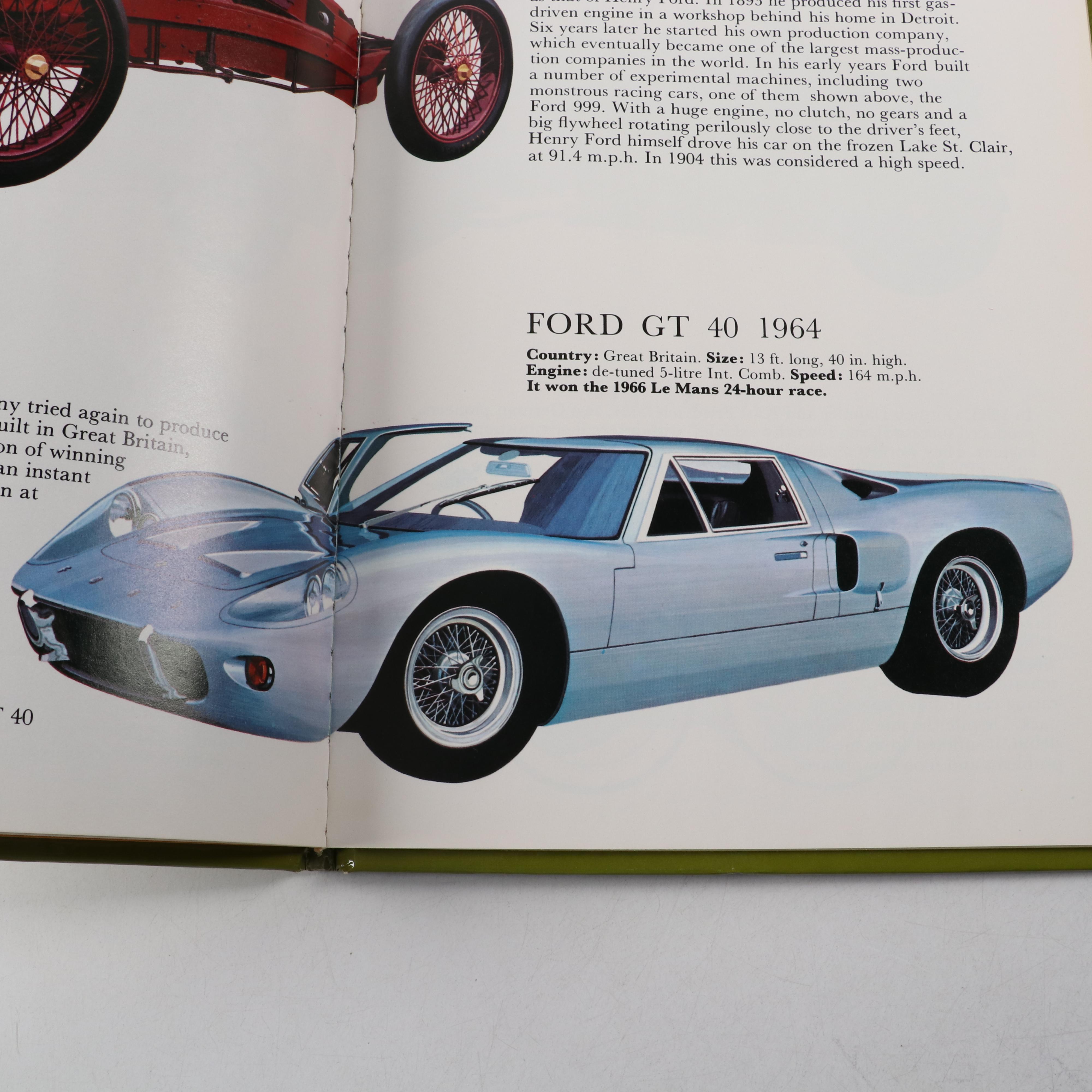 Automobile History and Reference Books Including "The Book of Fantastic Cars "