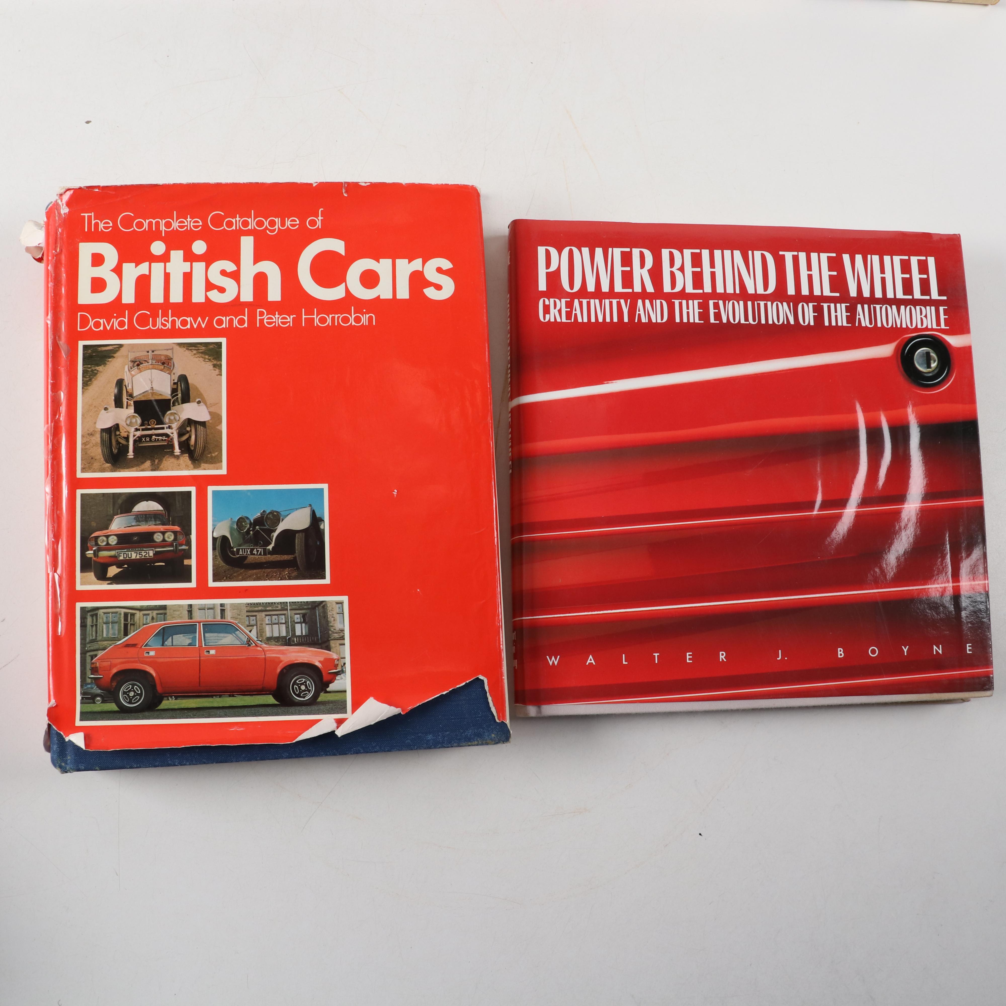 Automobile History and Reference Books Including "The Book of Fantastic Cars "