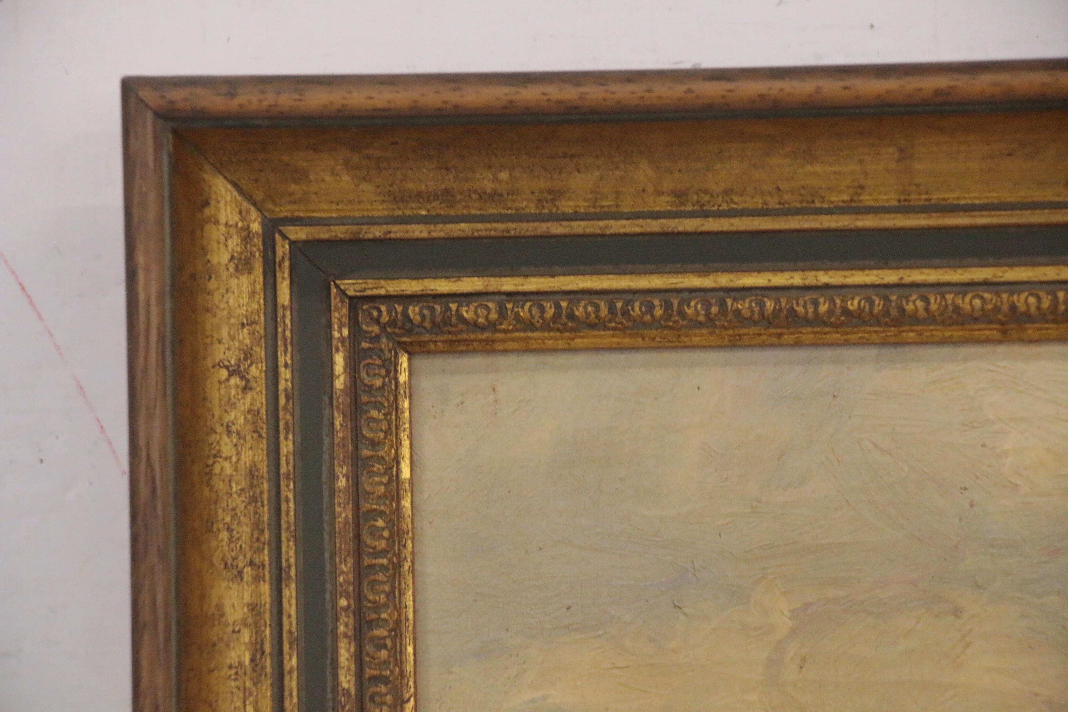 Caroline Augusta Lord Oil Landscape Painting of Valley View, Circa 1900