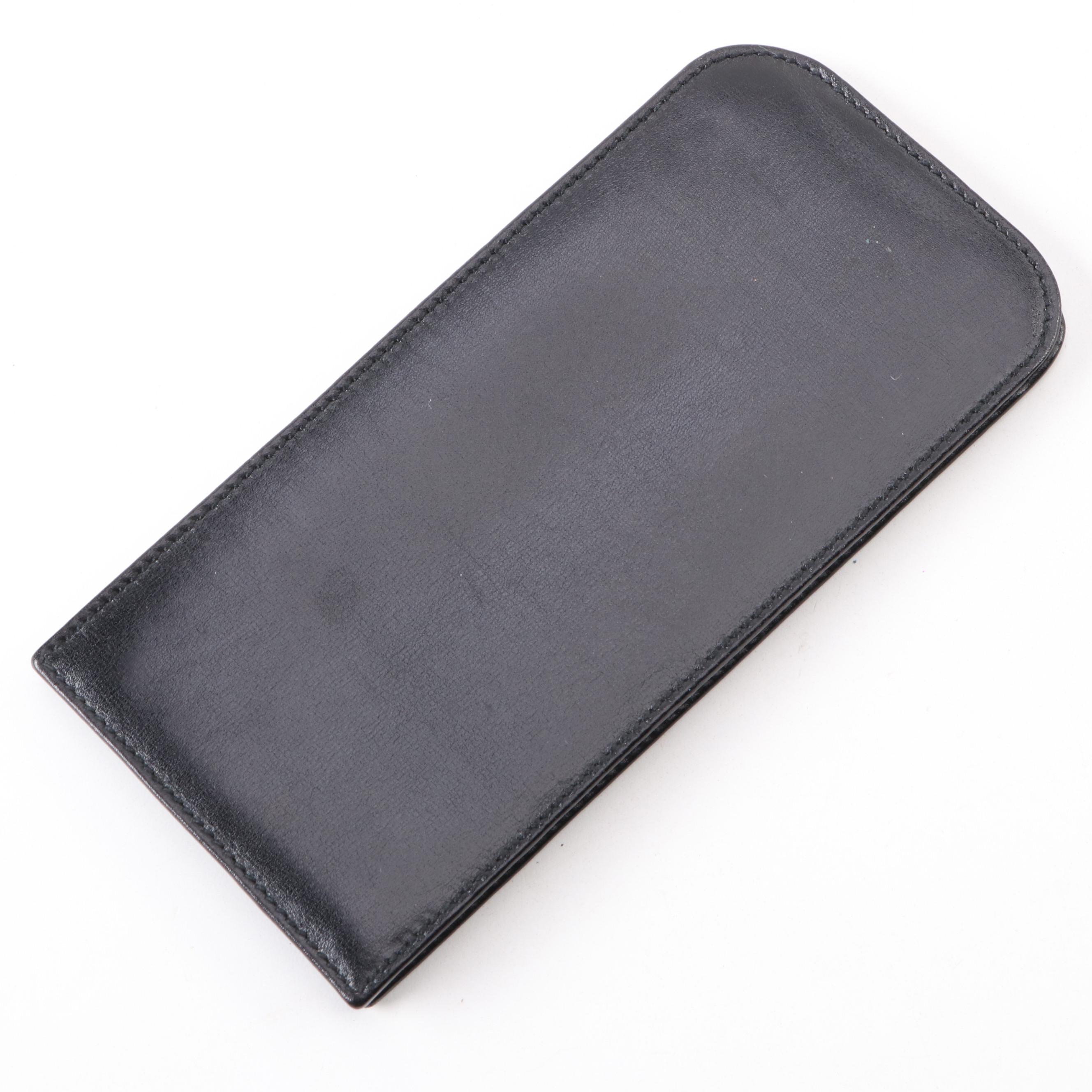 Gucci Leather Folding Coin Purse and Black Leather Eyewear Sleeve