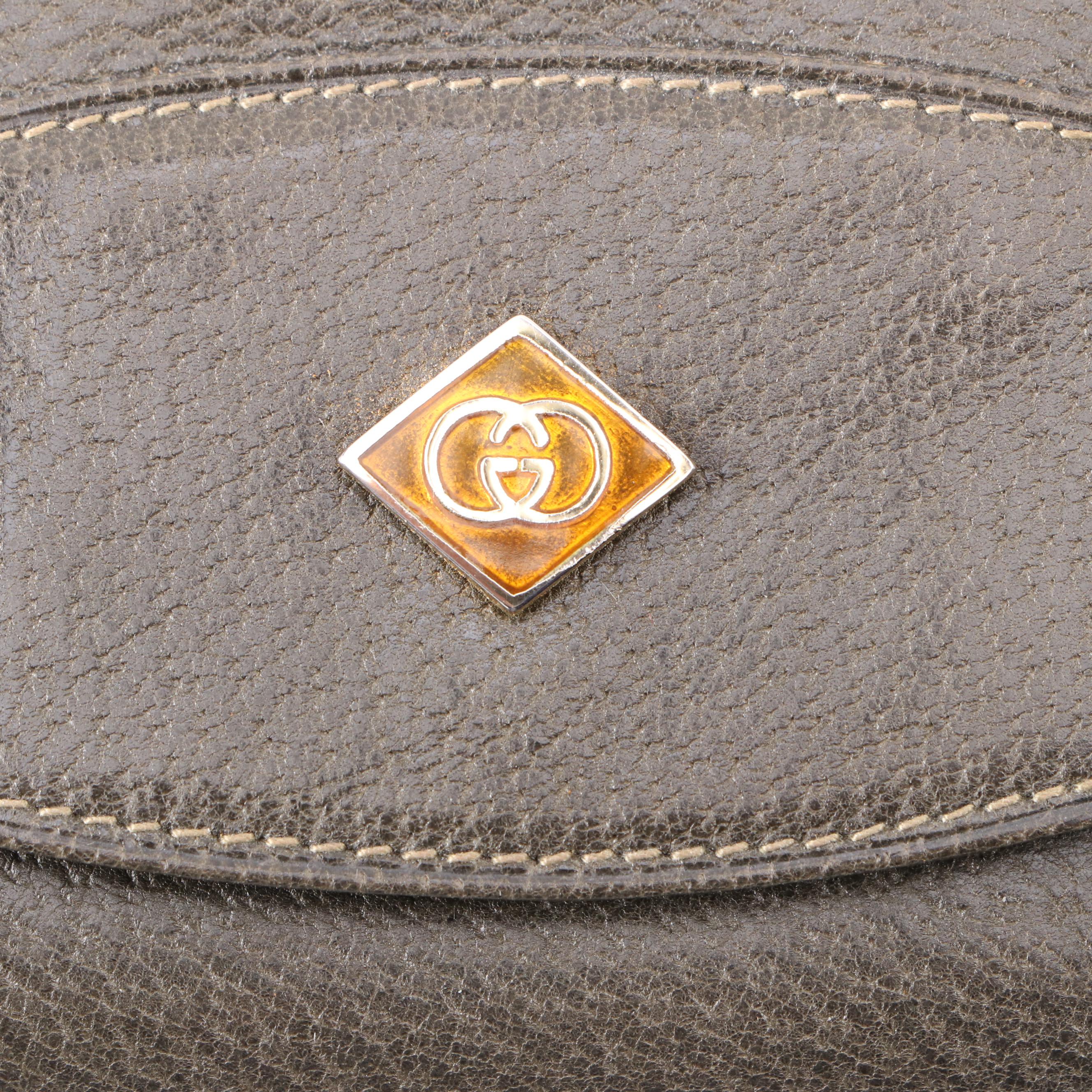 Gucci Leather Folding Coin Purse and Black Leather Eyewear Sleeve