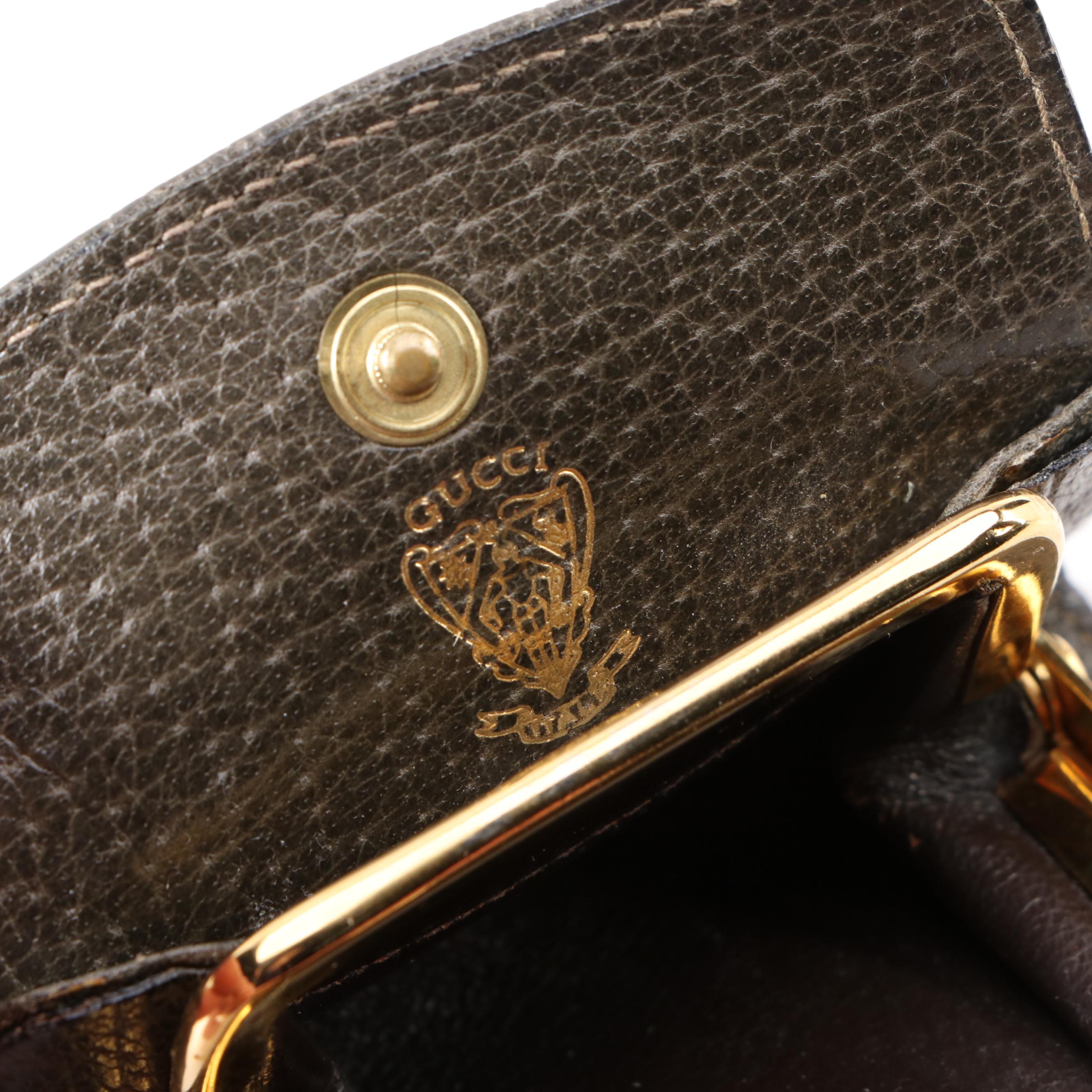 Gucci Leather Folding Coin Purse and Black Leather Eyewear Sleeve