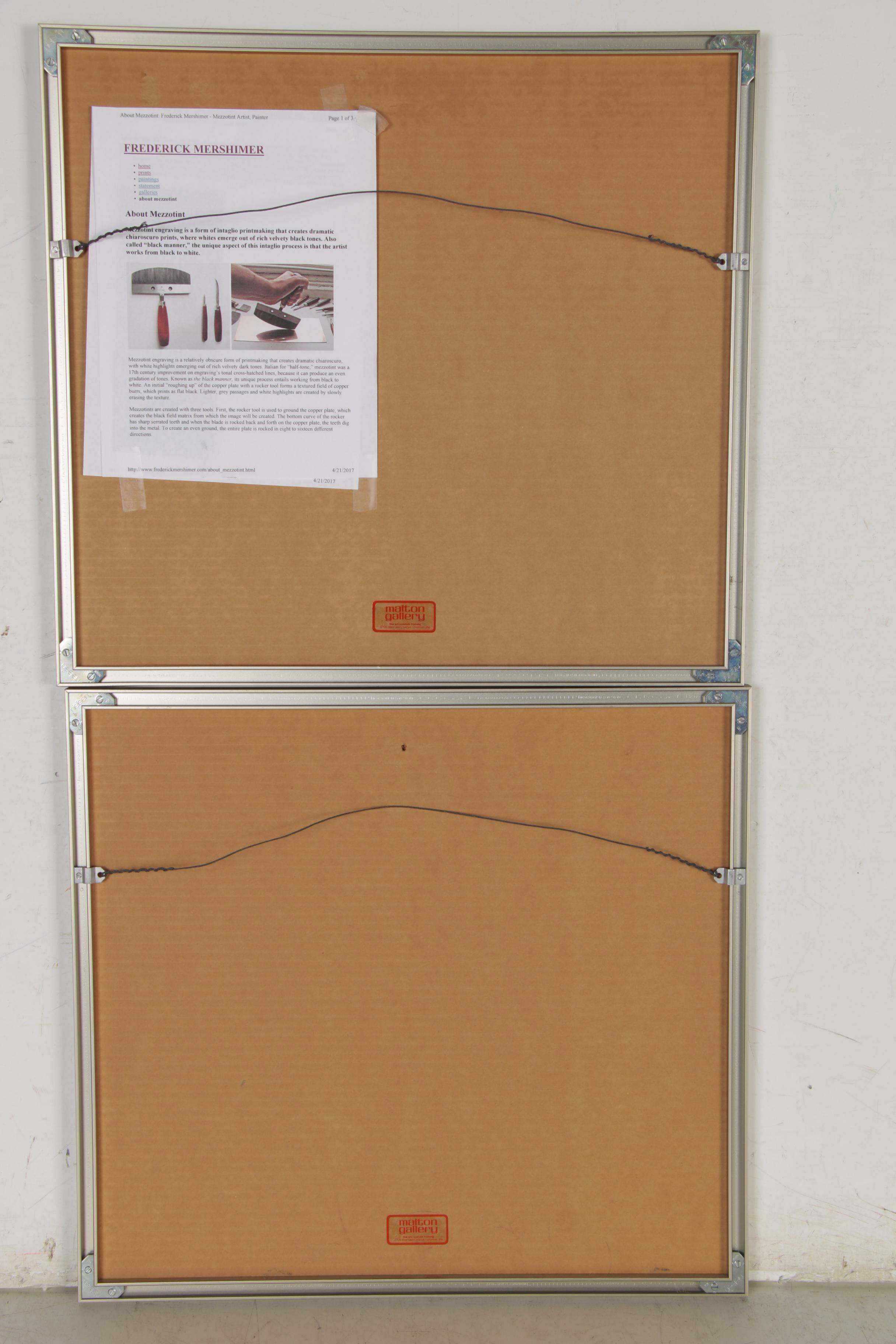 Frederick Mershimer Mezzotints of New York City, 1985