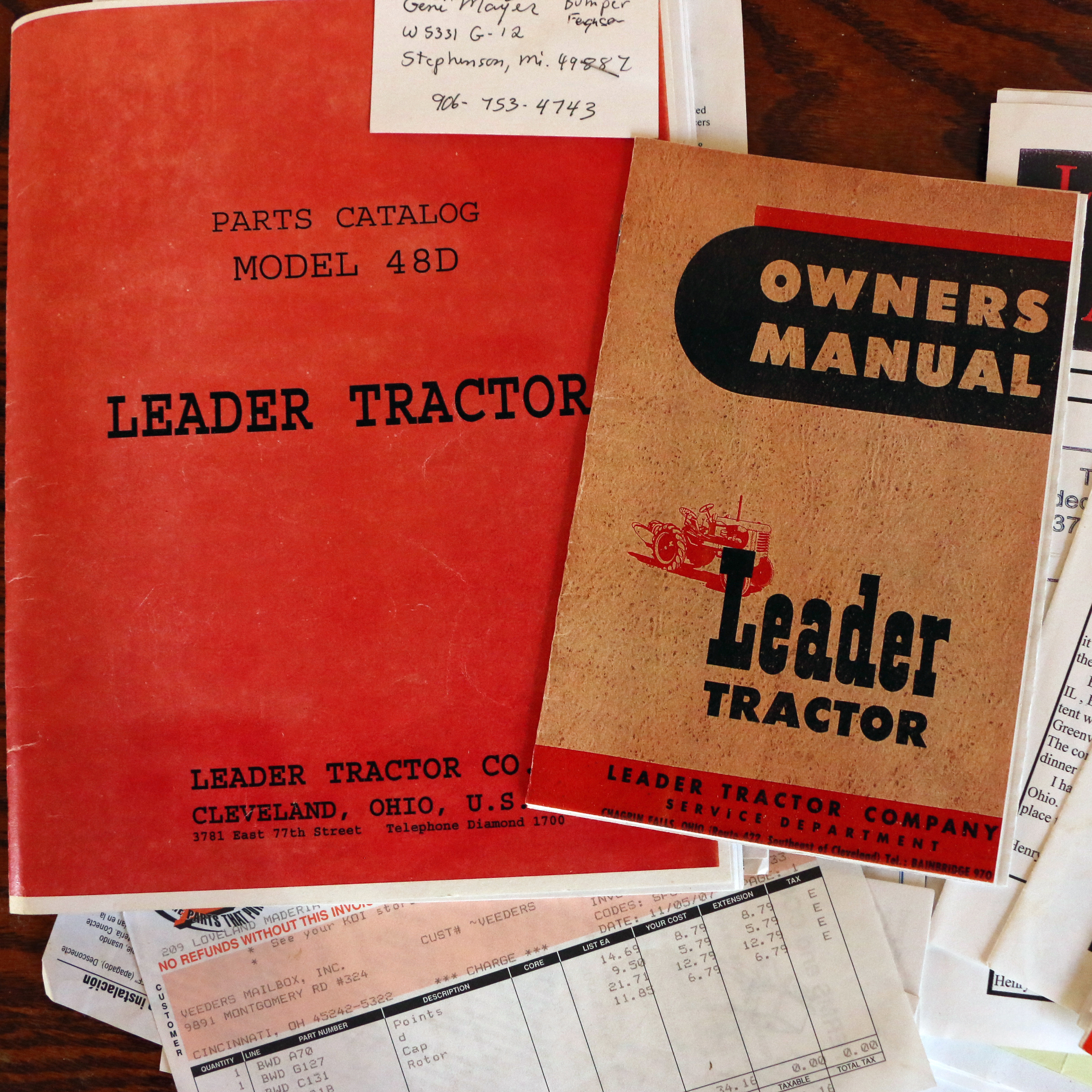 Leader 48D Tractor, 1947