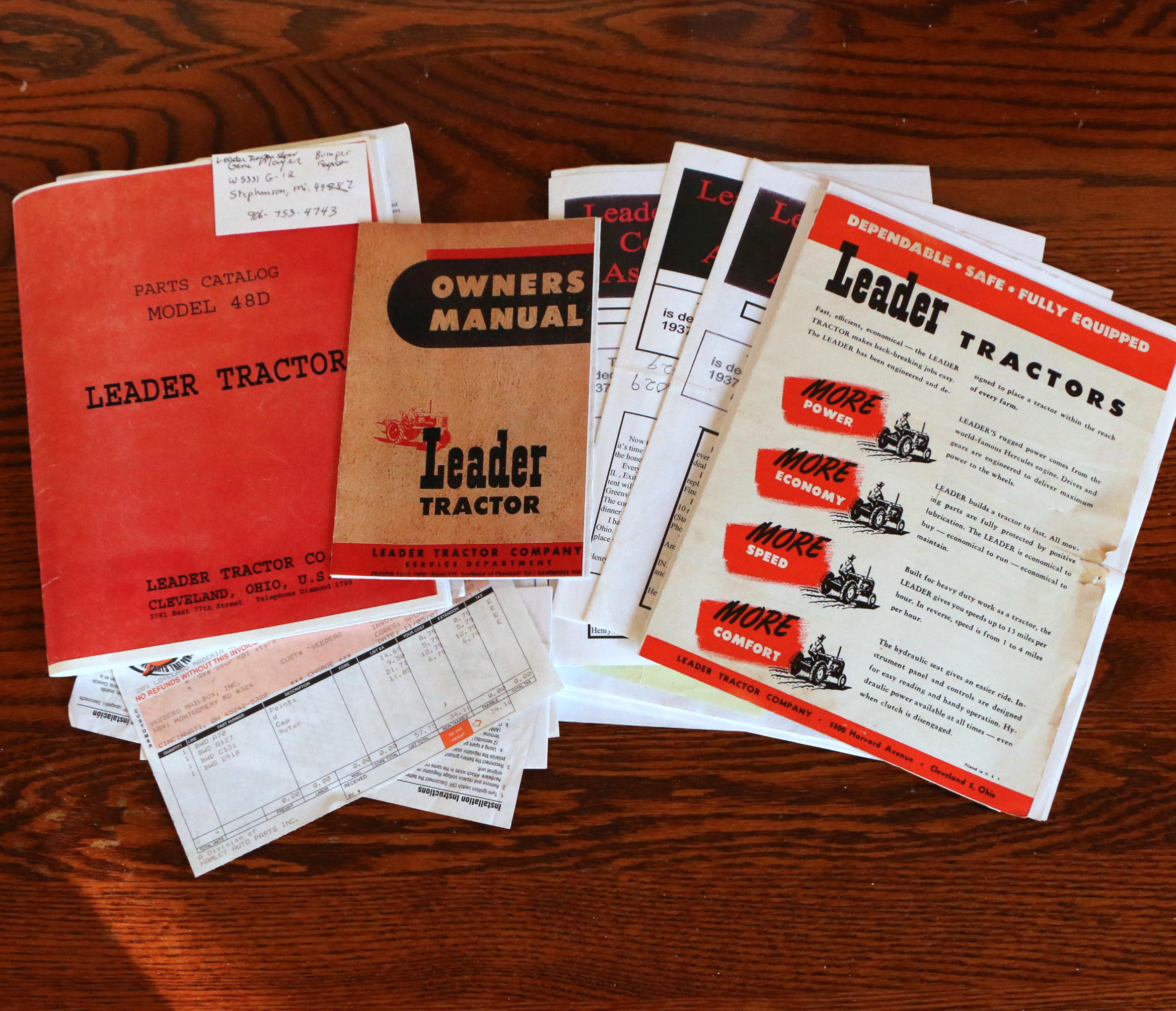 Leader 48D Tractor, 1947