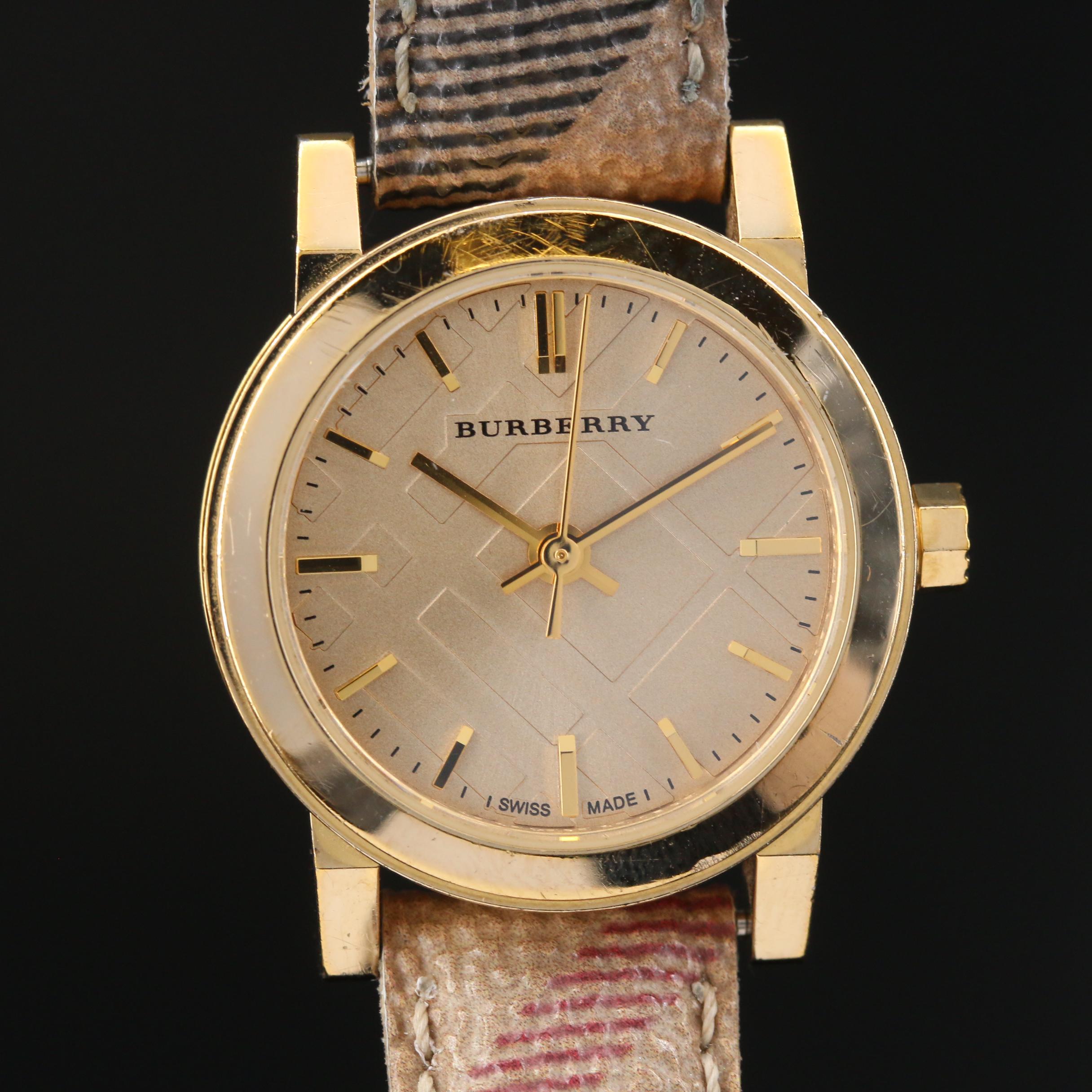 Burberry BU9219 Gold Tone Stainless Steel Quartz Watch