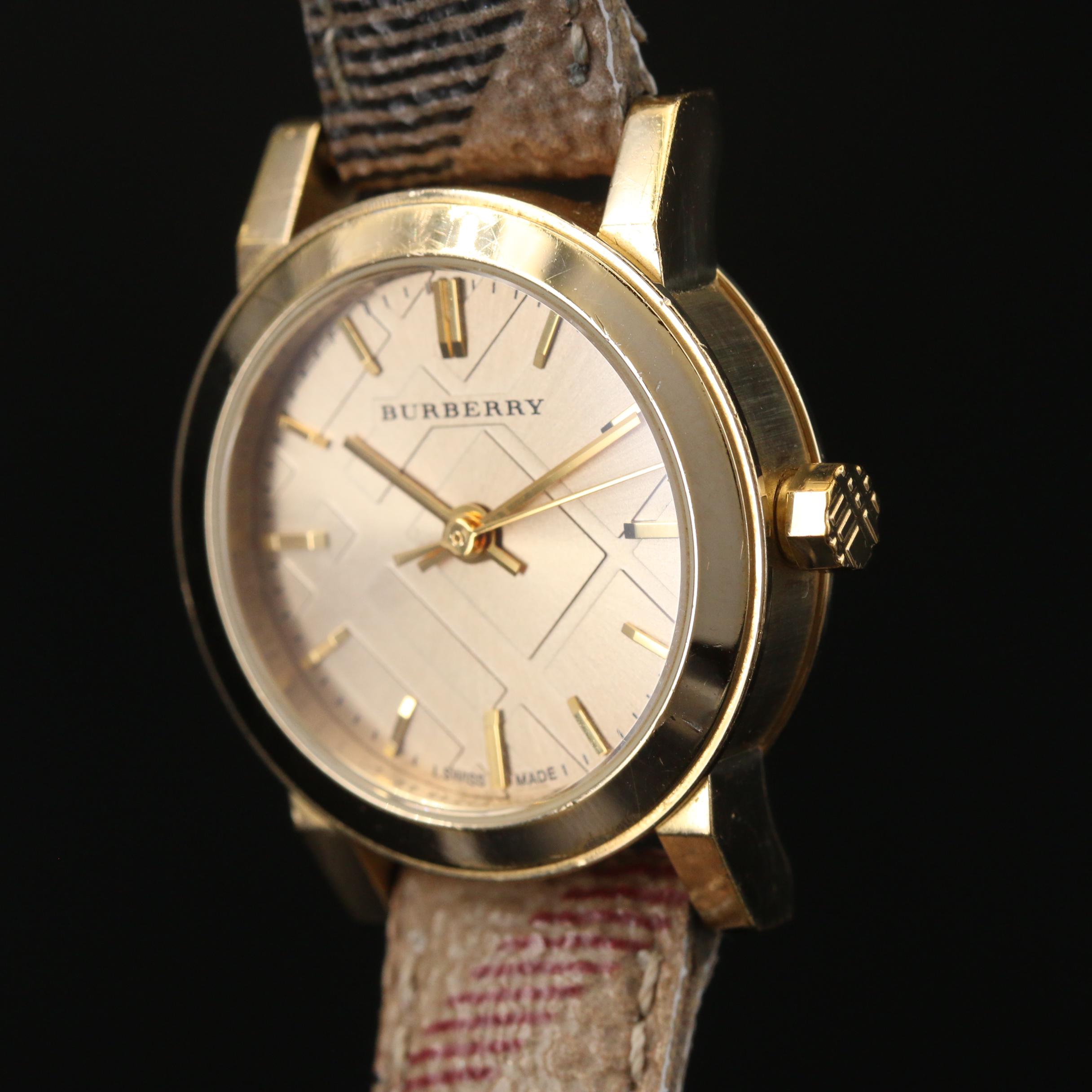 Burberry BU9219 Gold Tone Stainless Steel Quartz Watch