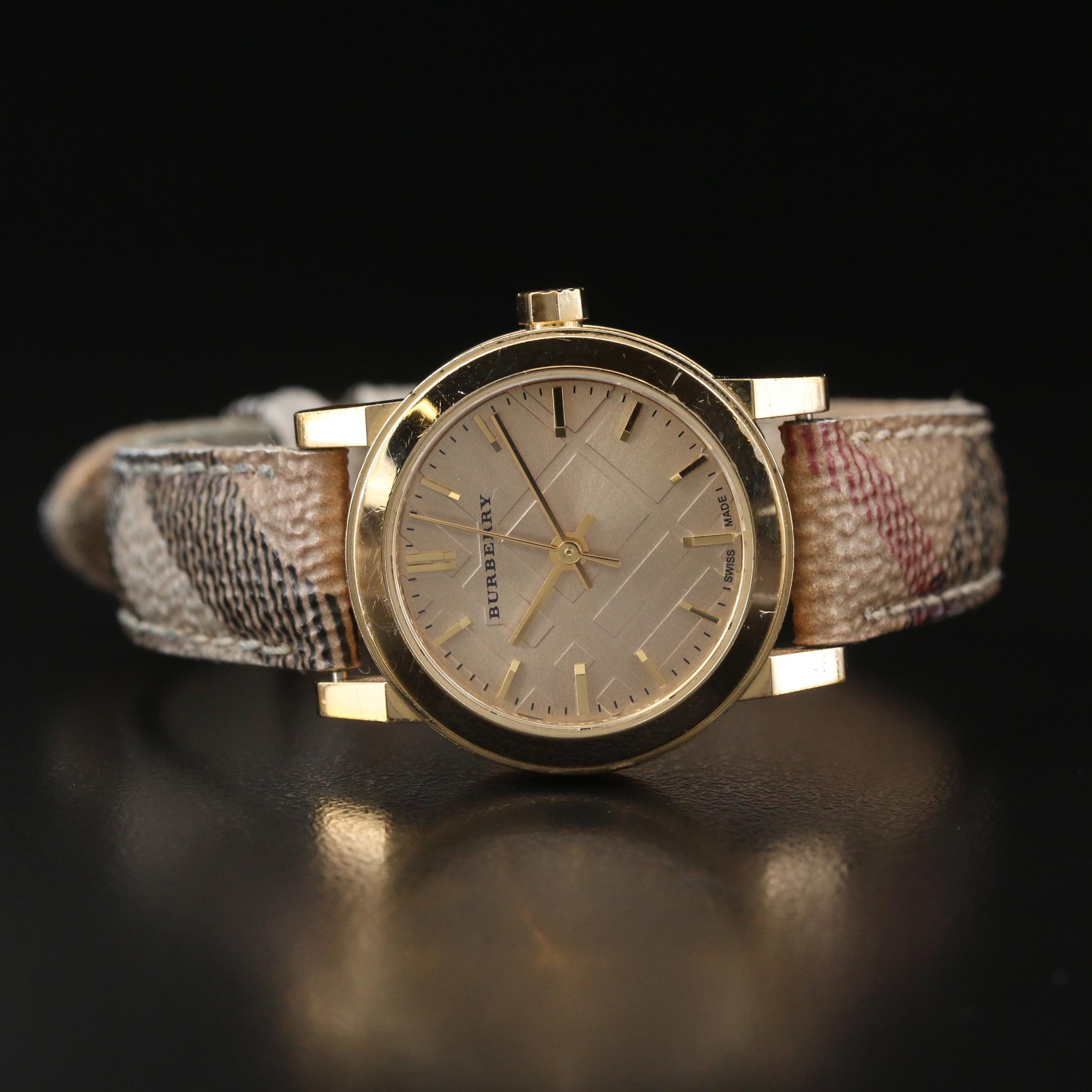 Burberry BU9219 Gold Tone Stainless Steel Quartz Watch