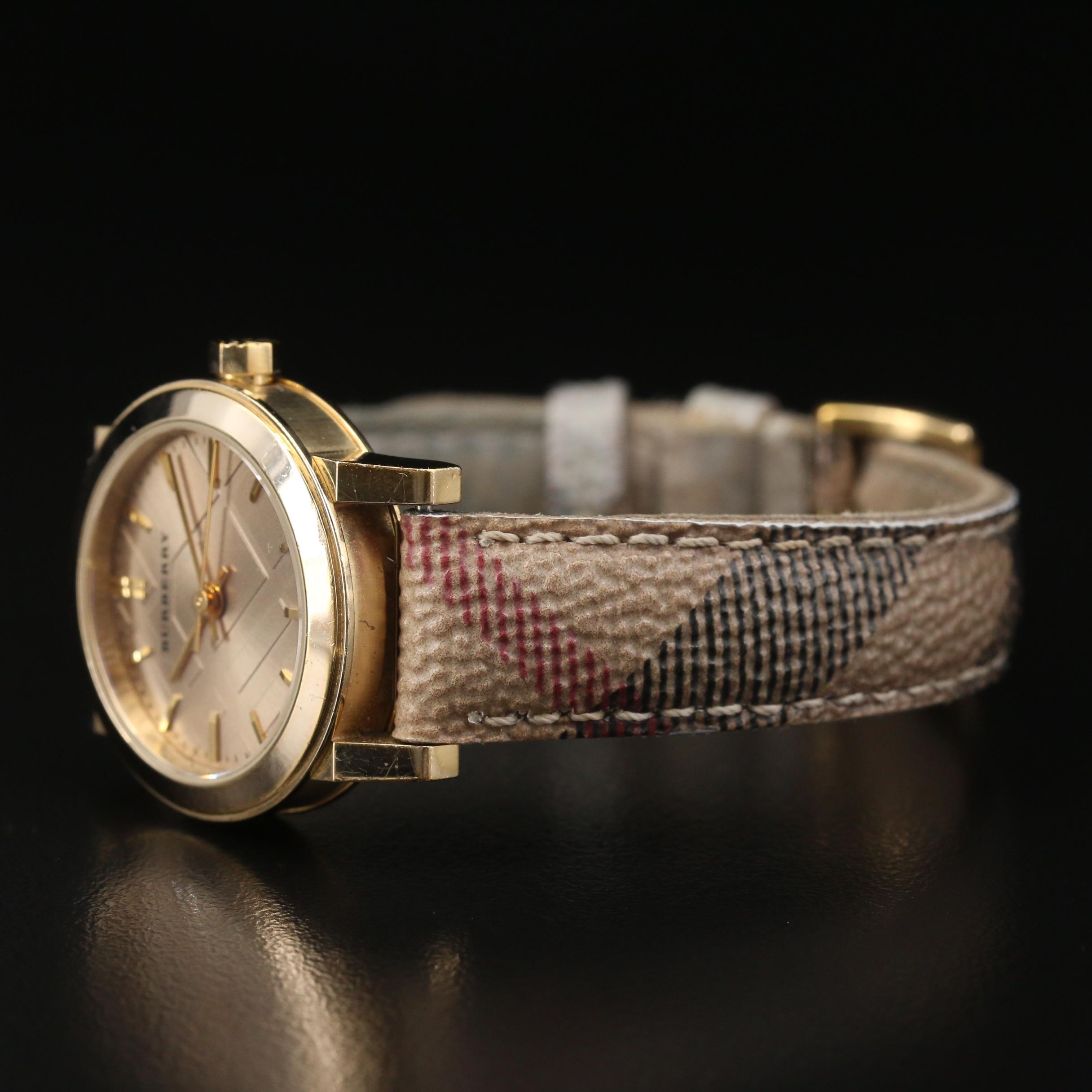 Burberry BU9219 Gold Tone Stainless Steel Quartz Watch