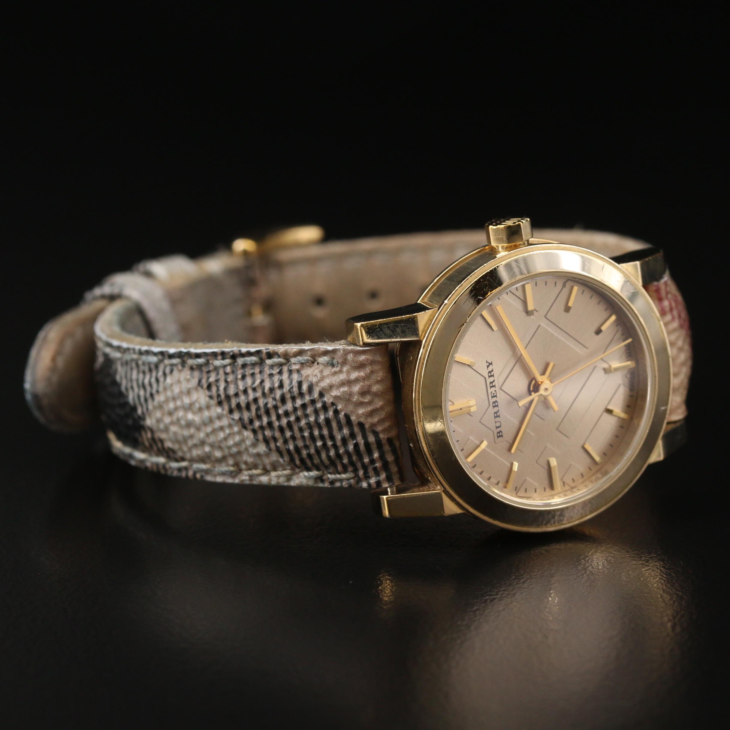 Burberry BU9219 Gold Tone Stainless Steel Quartz Watch