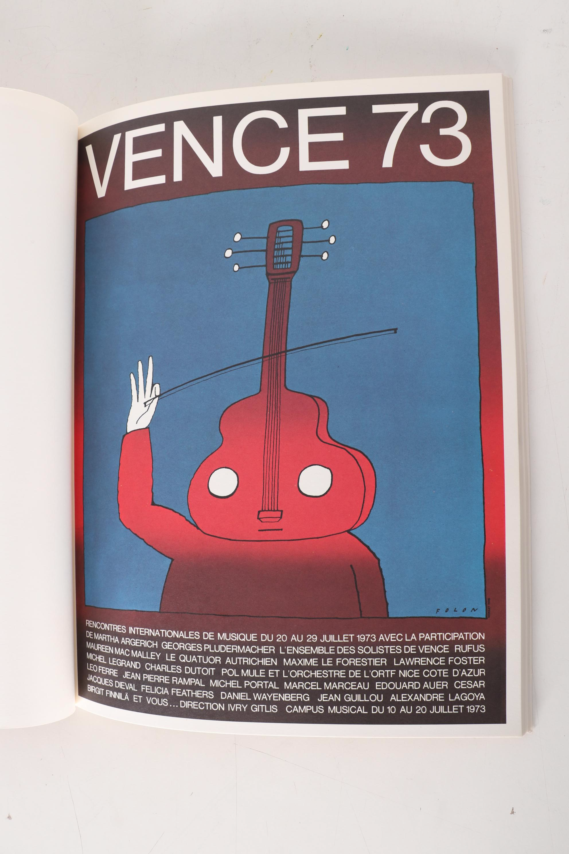 First Edition "Posters by Folon" Art Catalogue by Jean-Michel Folon, 1978