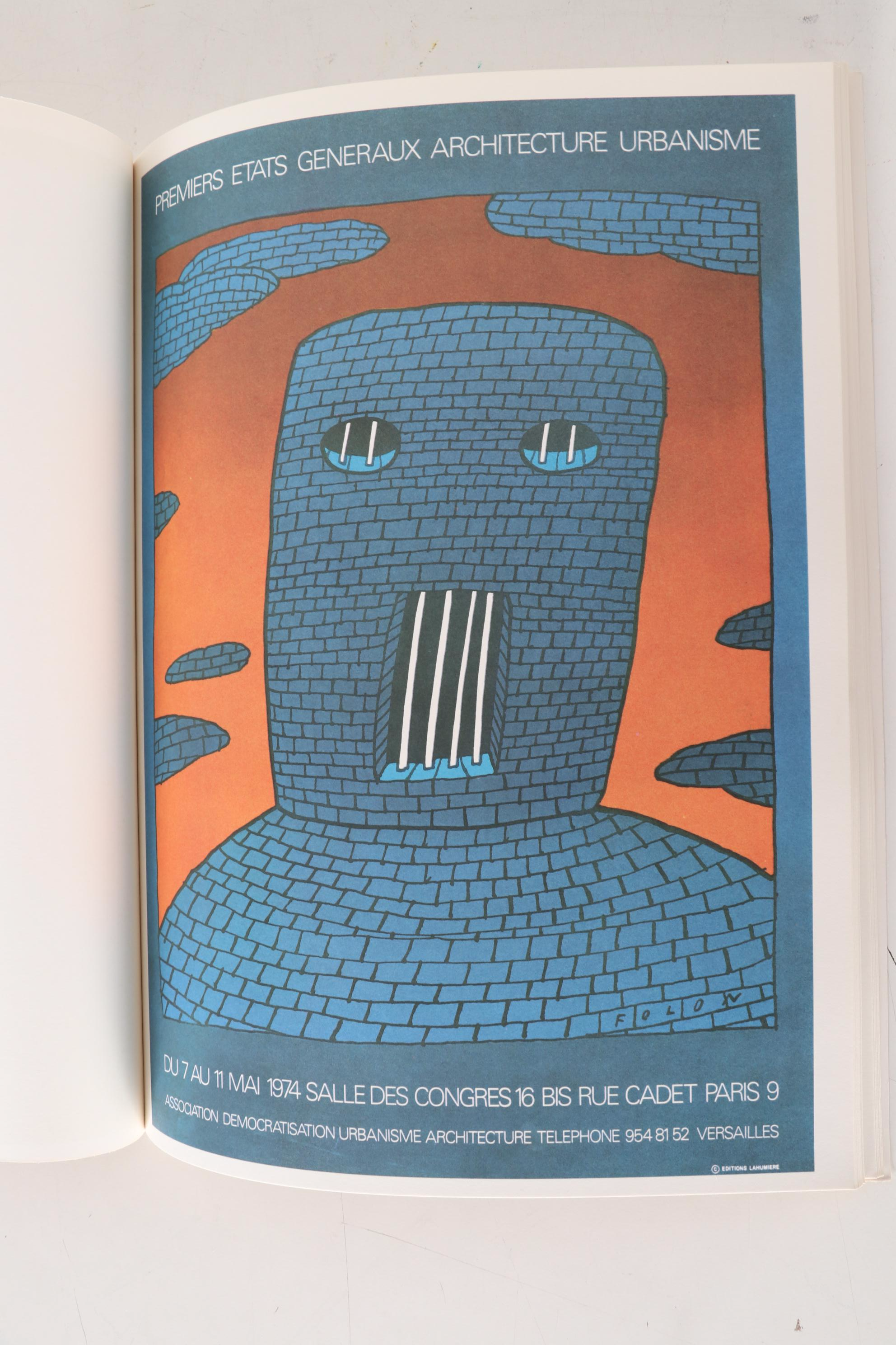 First Edition "Posters by Folon" Art Catalogue by Jean-Michel Folon, 1978