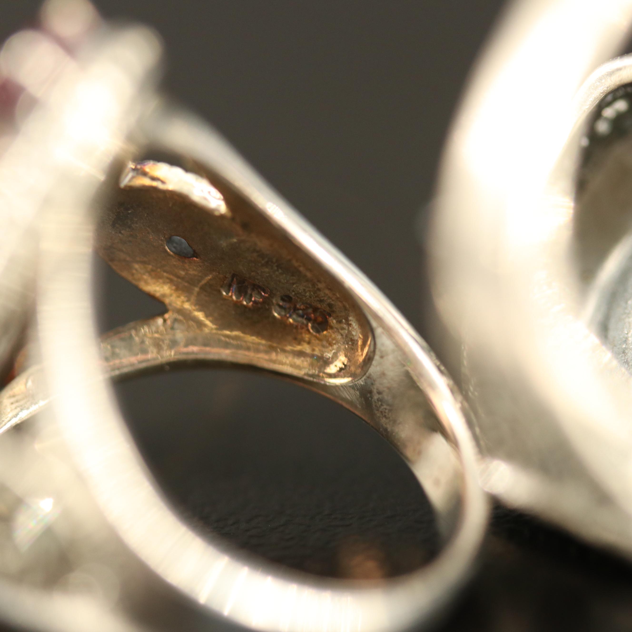 Sterling Silver Rings Featuring Cameo