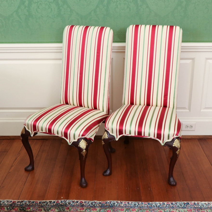 Pair of Williamsburg Restoration Queen Anne Side Chairs