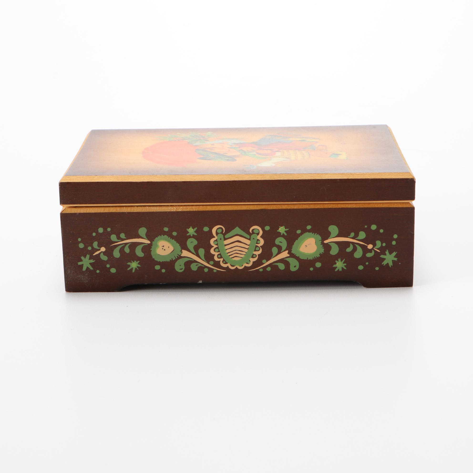 Anri Ferrandiz Collection Italian Music Box, Mid-20th Century