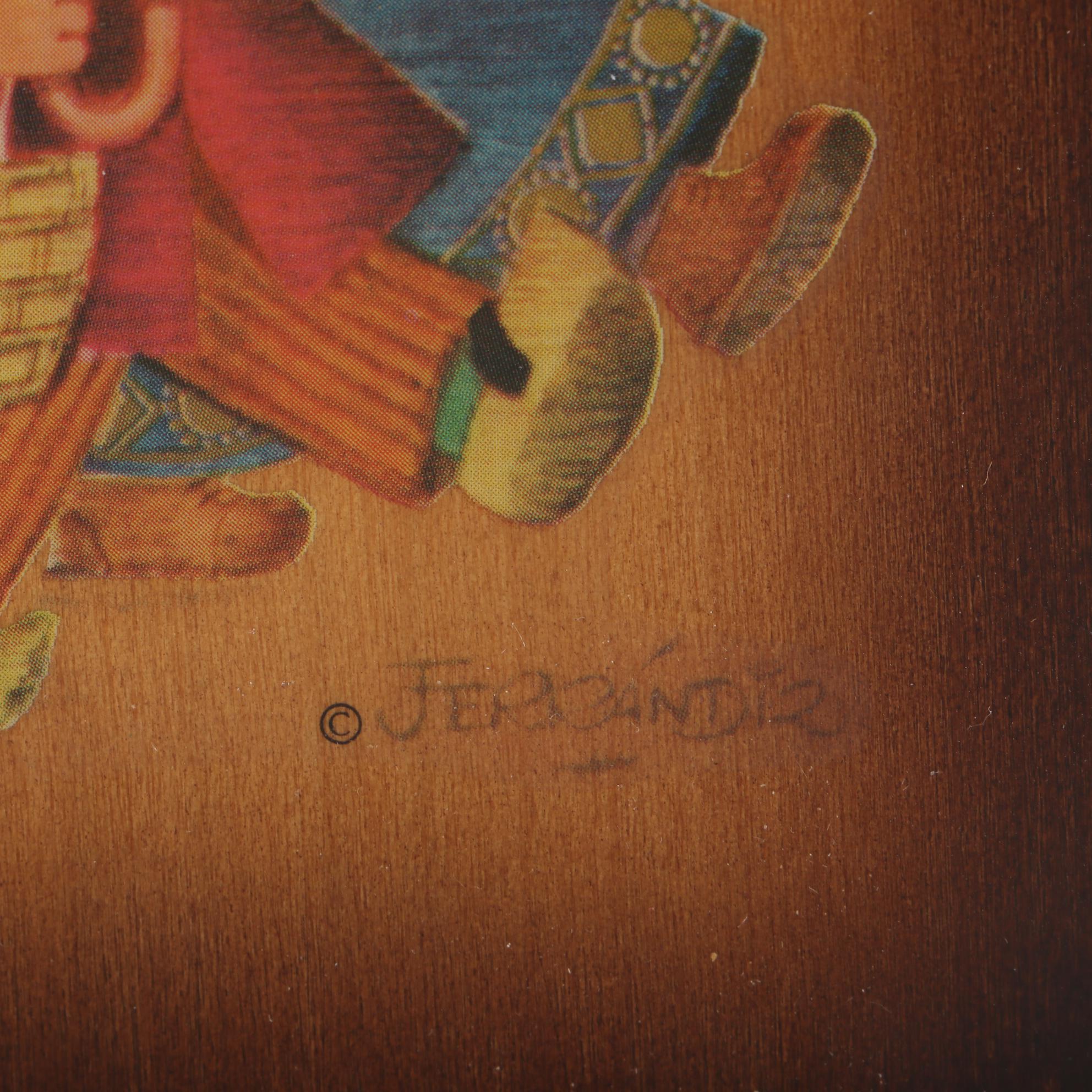 Anri Ferrandiz Collection Italian Music Box, Mid-20th Century