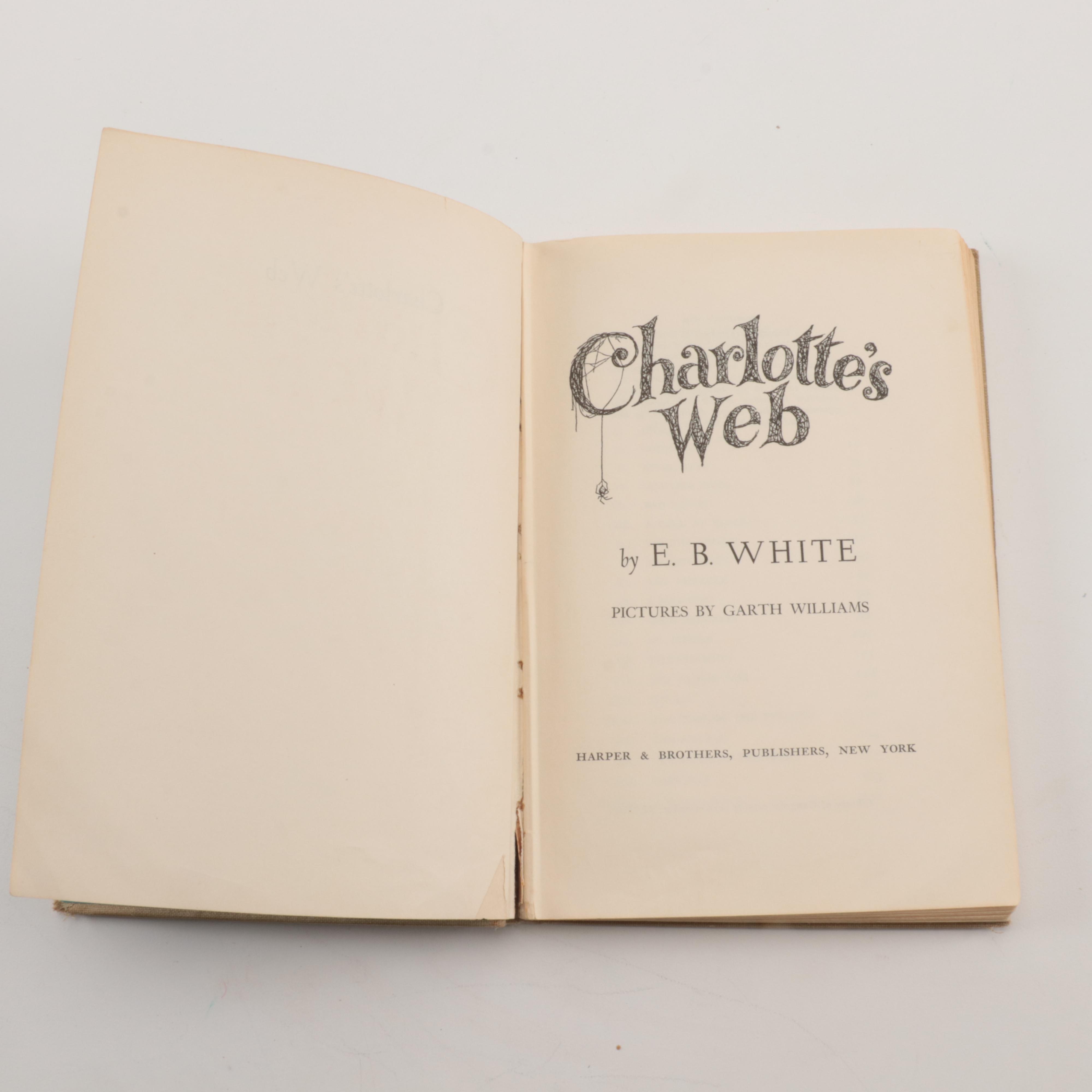 First Edition "Charlotte's Web" by E. B. White and More Children's Books