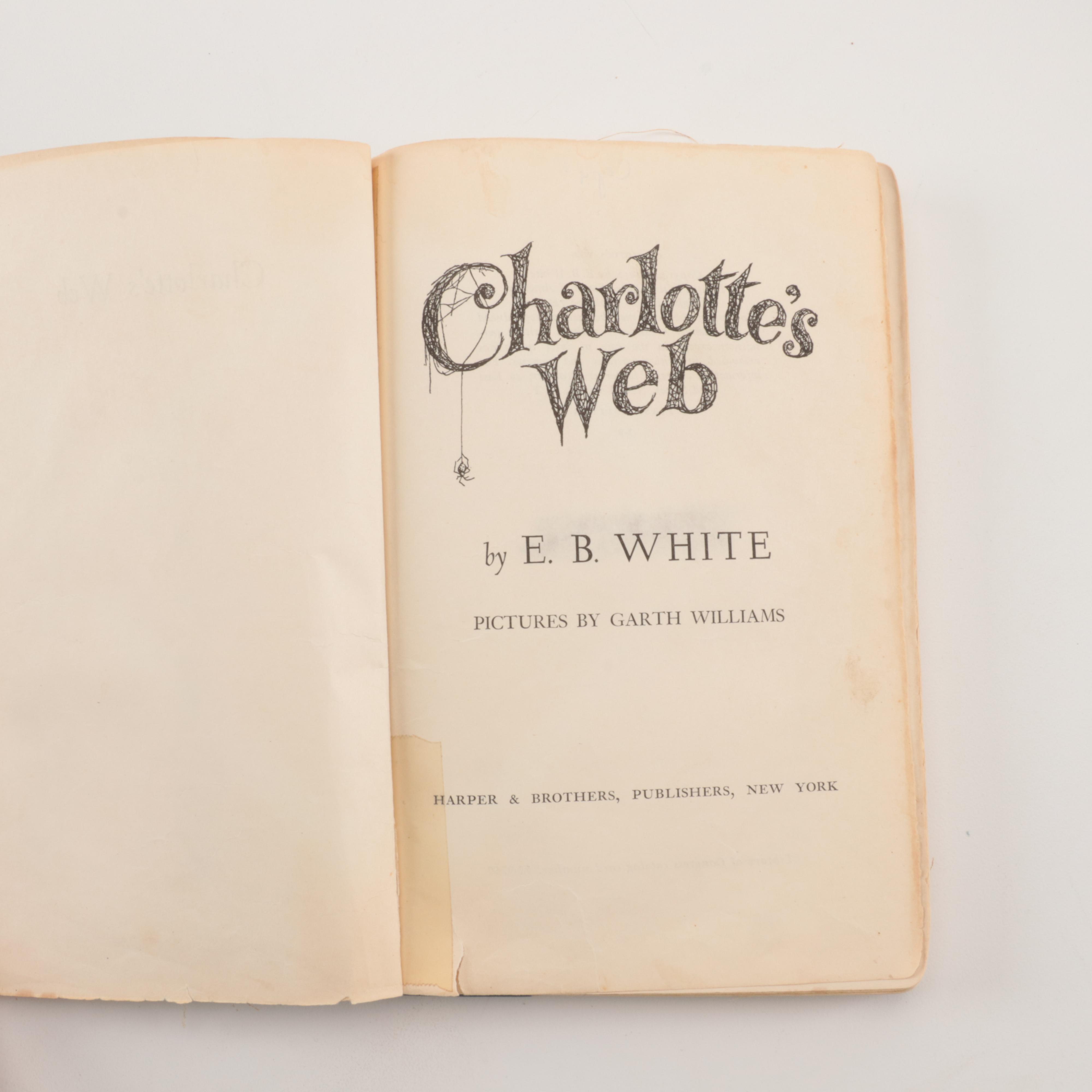 First Edition "Charlotte's Web" by E. B. White and More Children's Books