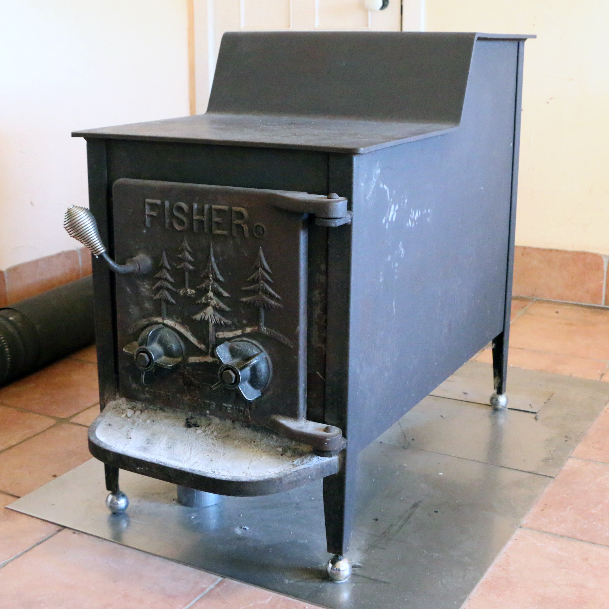 Fisher "Mama Bear" Cast Iron Wood-Burning Stove