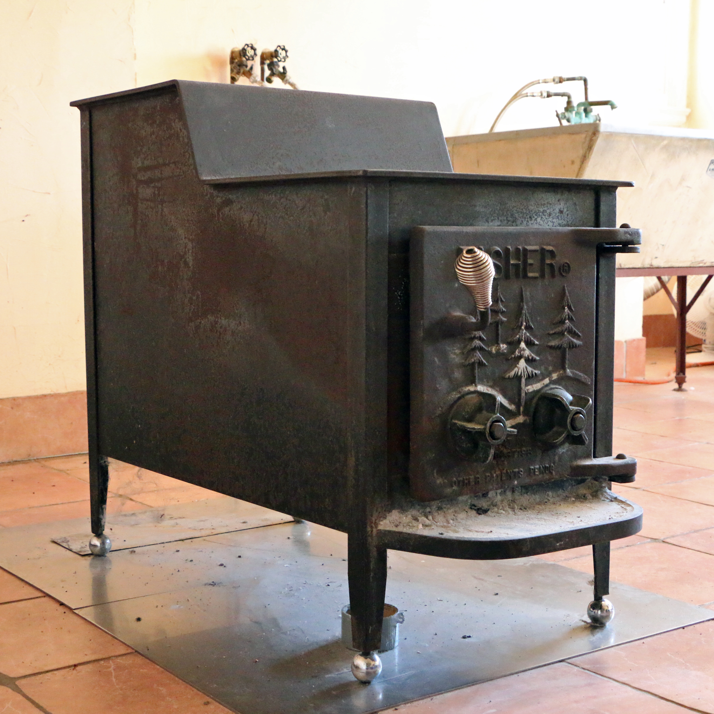 Fisher "Mama Bear" Cast Iron Wood-Burning Stove