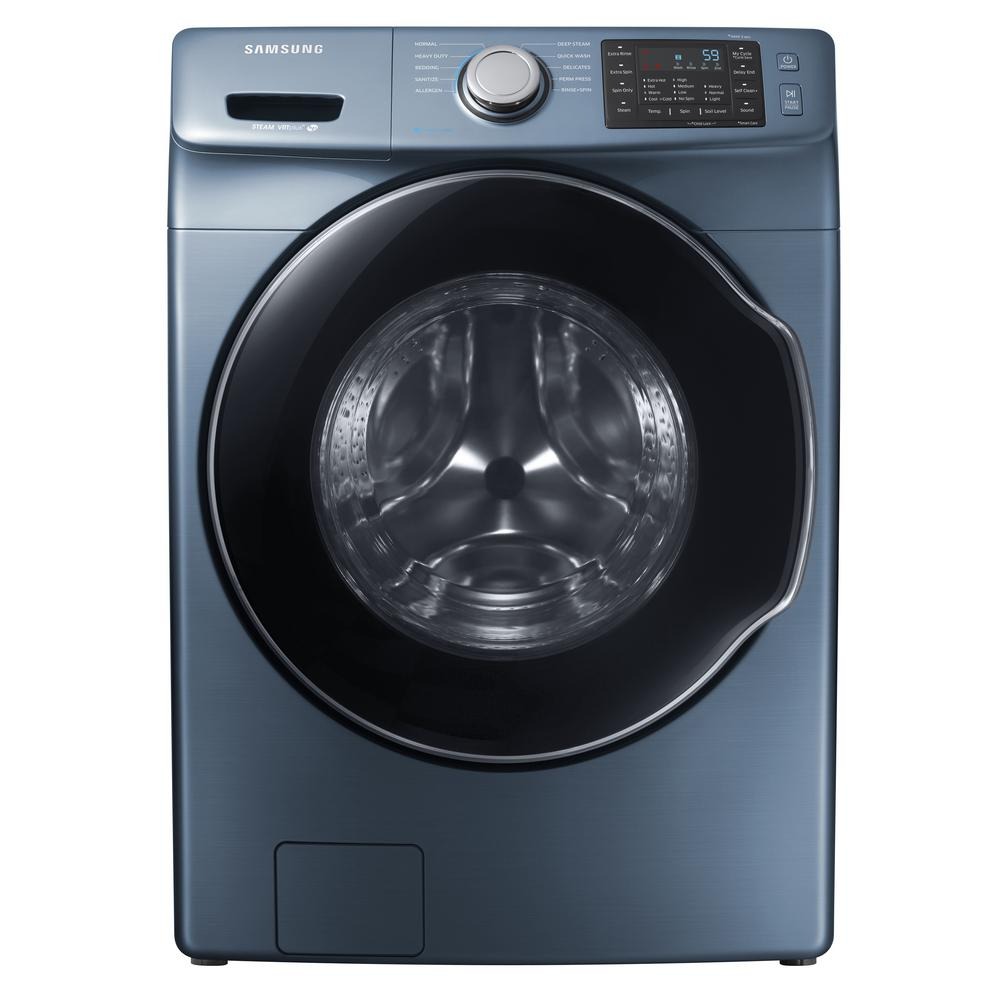 Samsung 4.5 Cubic Feet Front Load Washer with Steam, Self Clean + CycleWasher