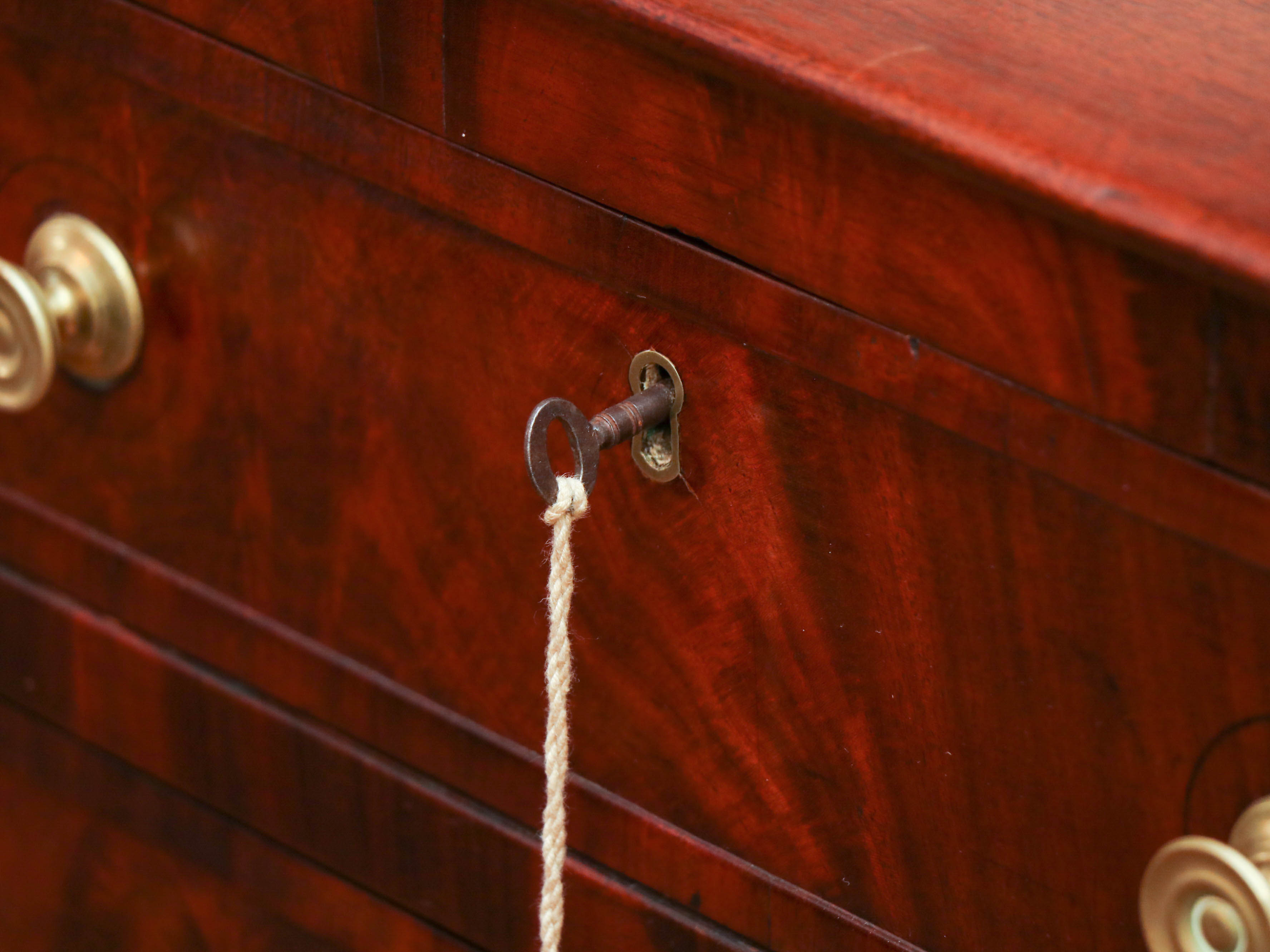 Federal Flame Mahogany Sideboard, Probably Boston, Early 19th Century