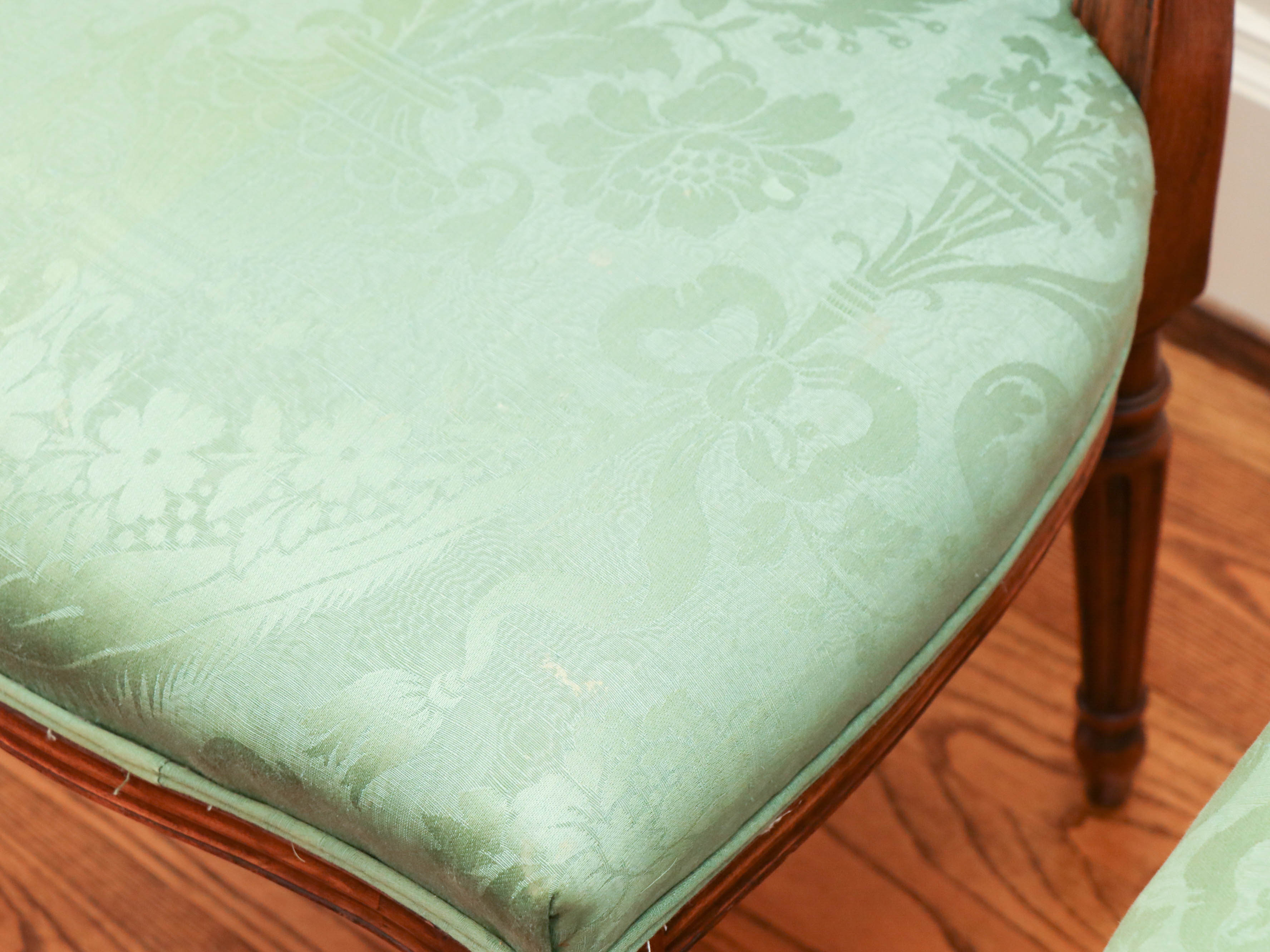 George III Style Walnut Dining Chairs