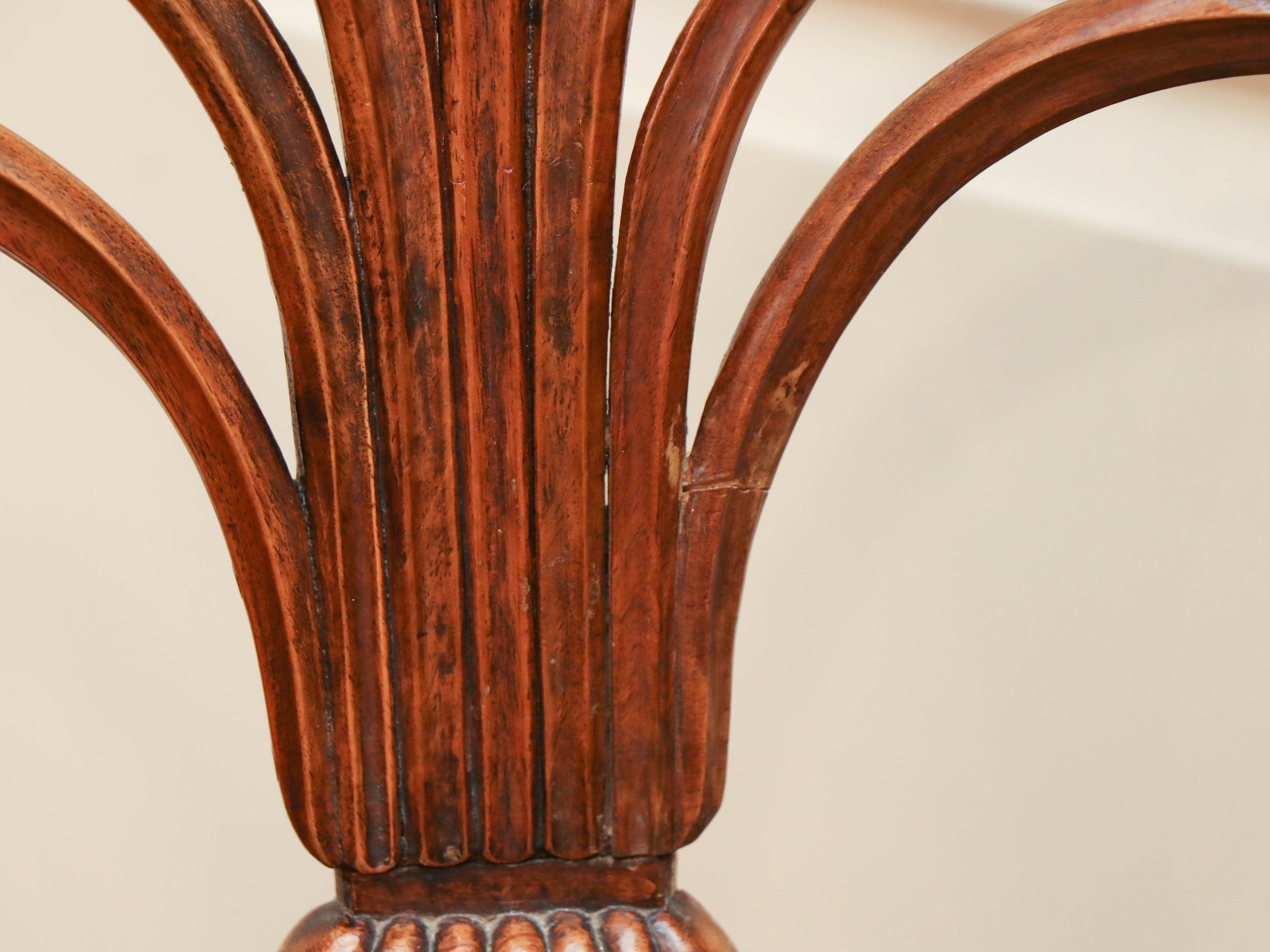 George III Style Walnut Dining Chairs