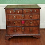 George II Walnut and Featherbanded Chest of Drawers, Mid-18th Century