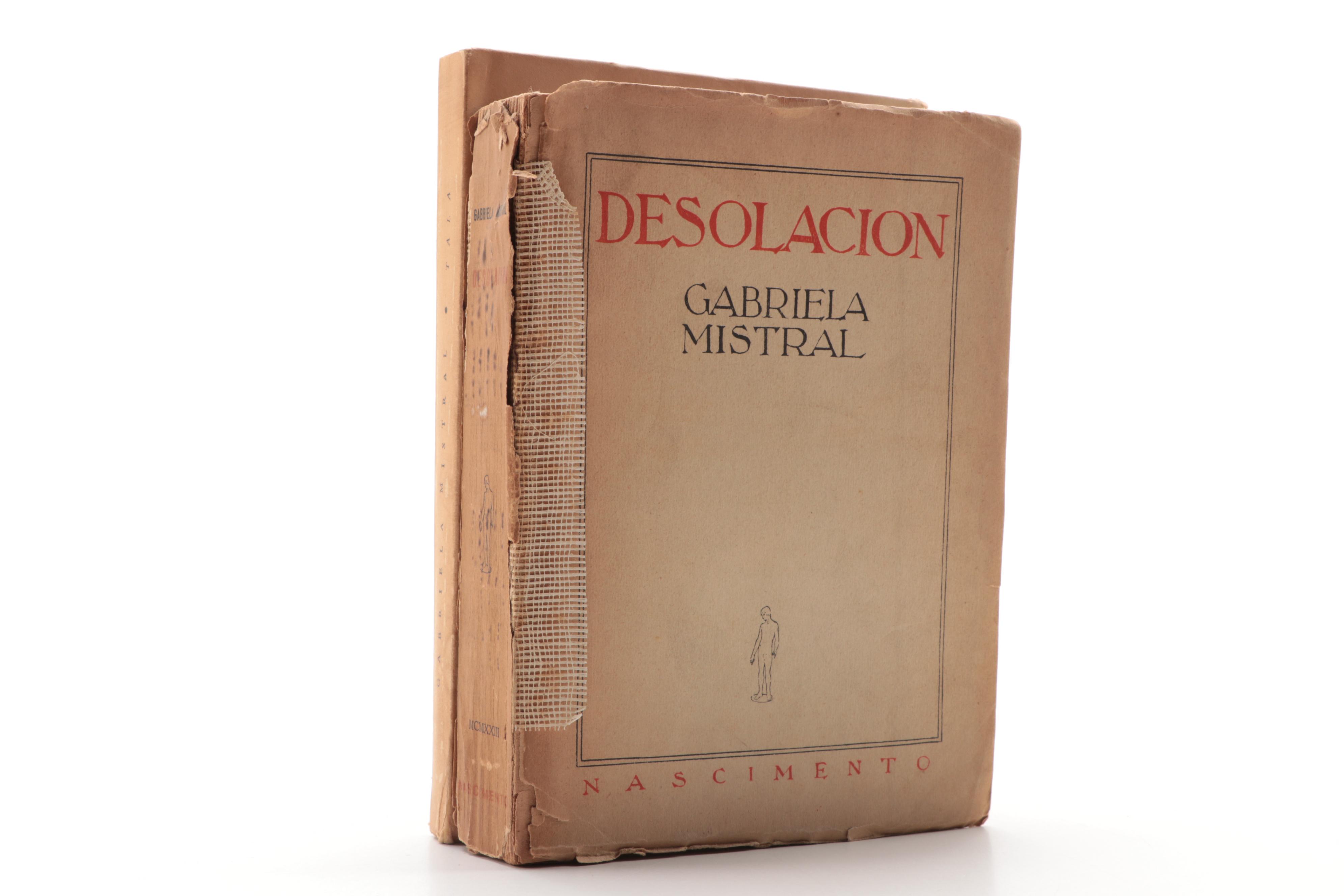 "Tala: Poemas" and "Desolación" by Gabriela Mistral, Early/Mid 20th Century