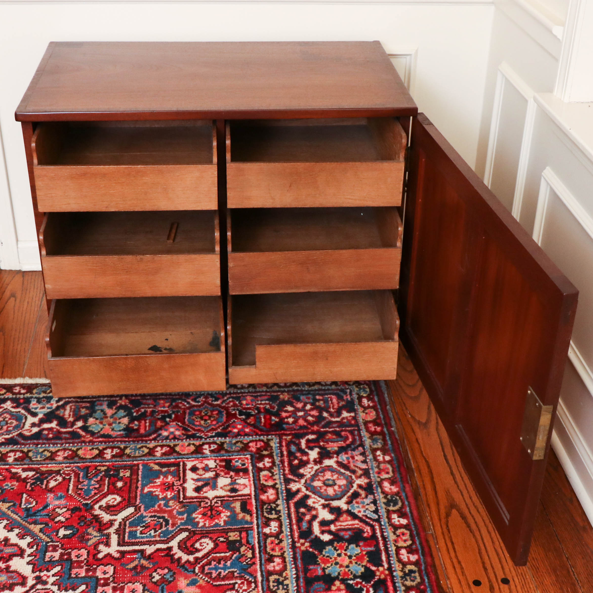 Victorian Mahogany Linen Cabinet