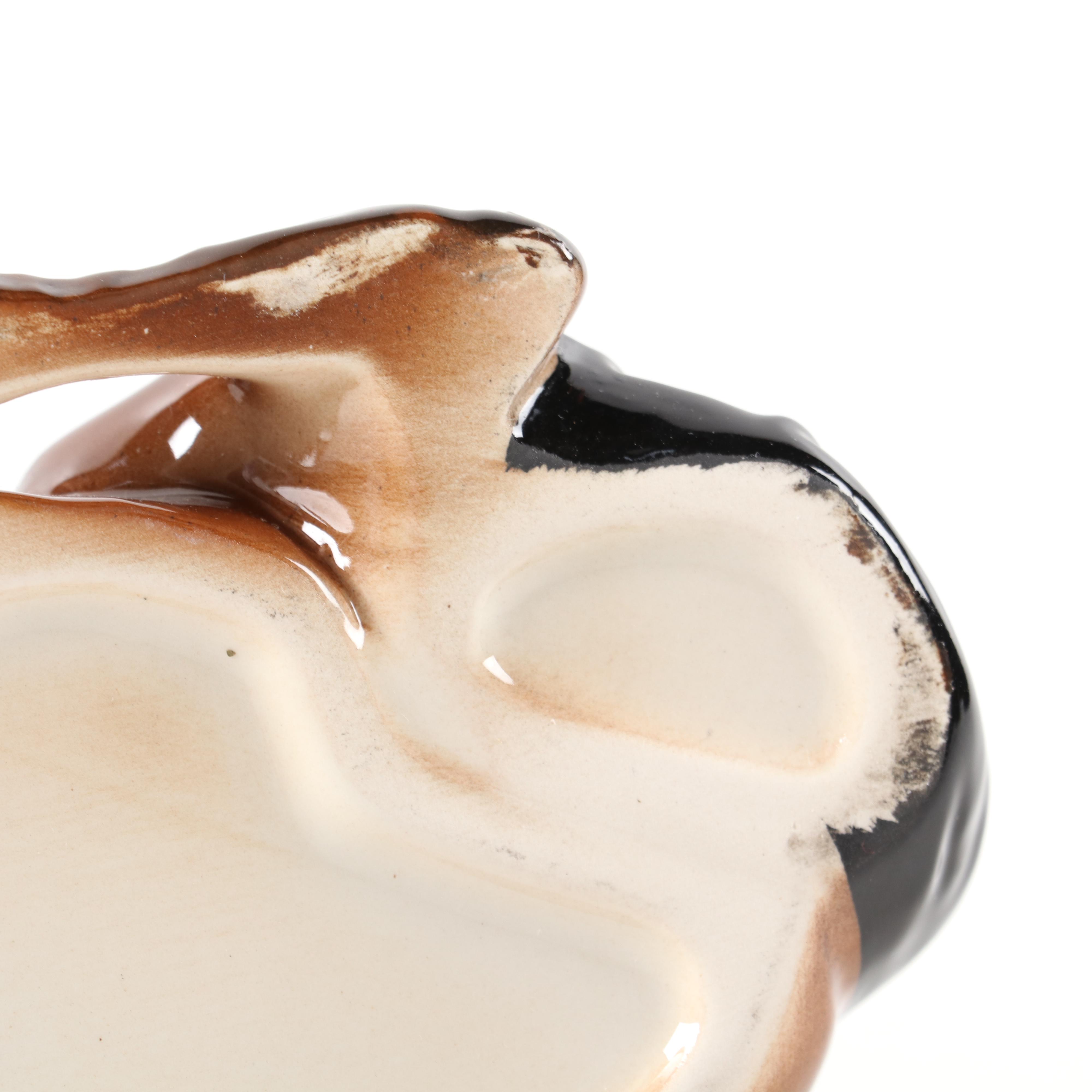 Royal Doulton Seated Brown Horse Porcelain Figurine