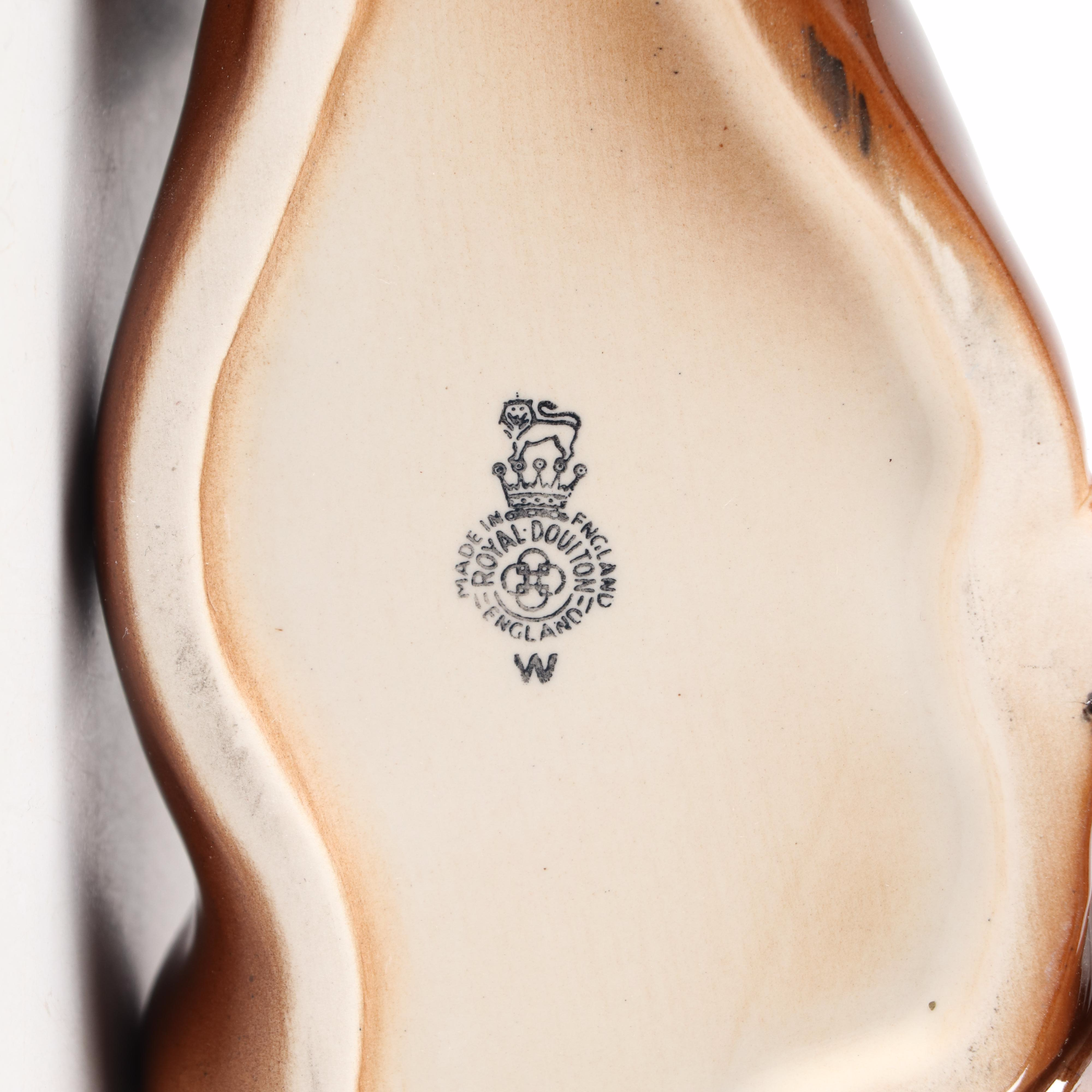 Royal Doulton Seated Brown Horse Porcelain Figurine