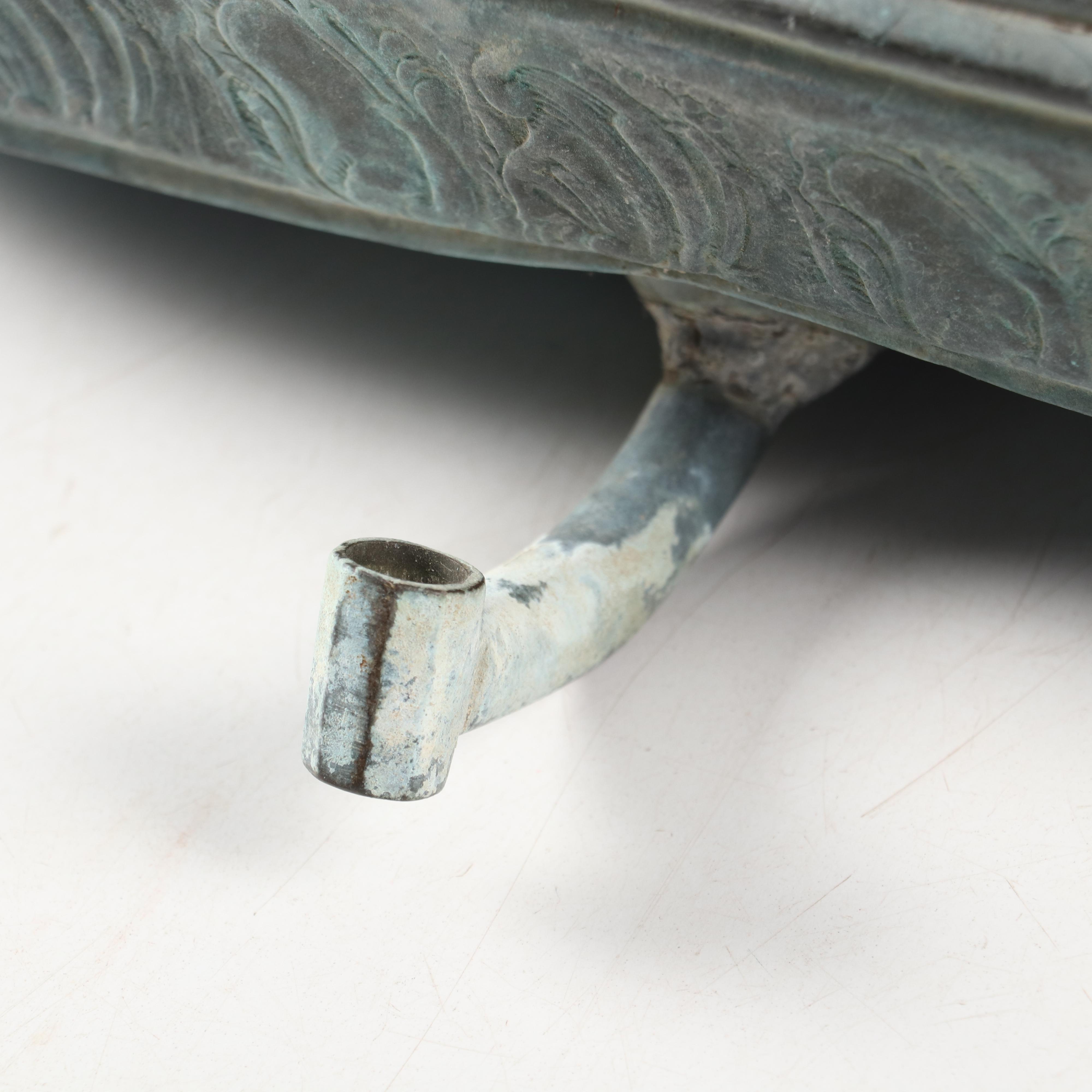 Galvanized Toilet High Tank with "Royal Crest"