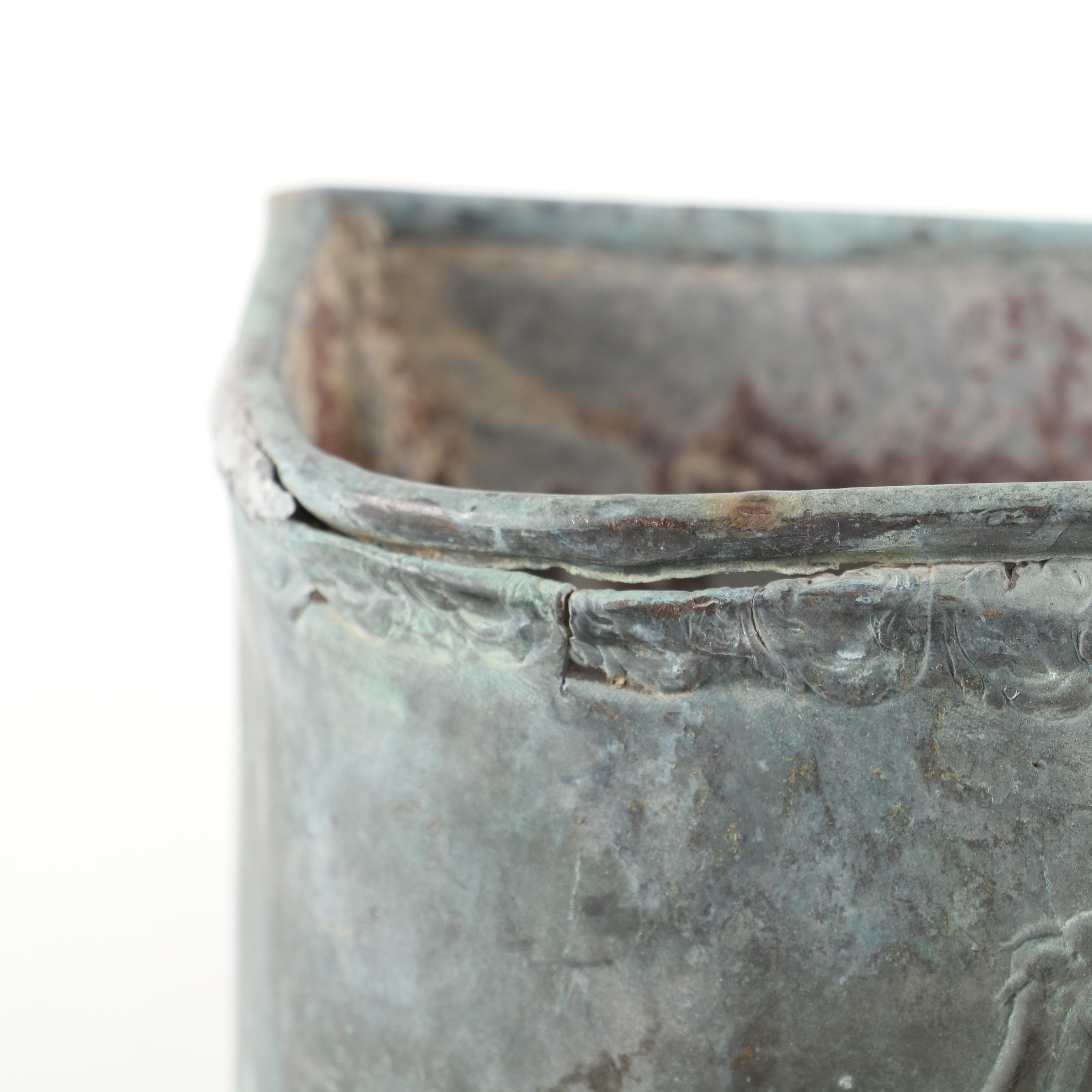 Galvanized Toilet High Tank with "Royal Crest"