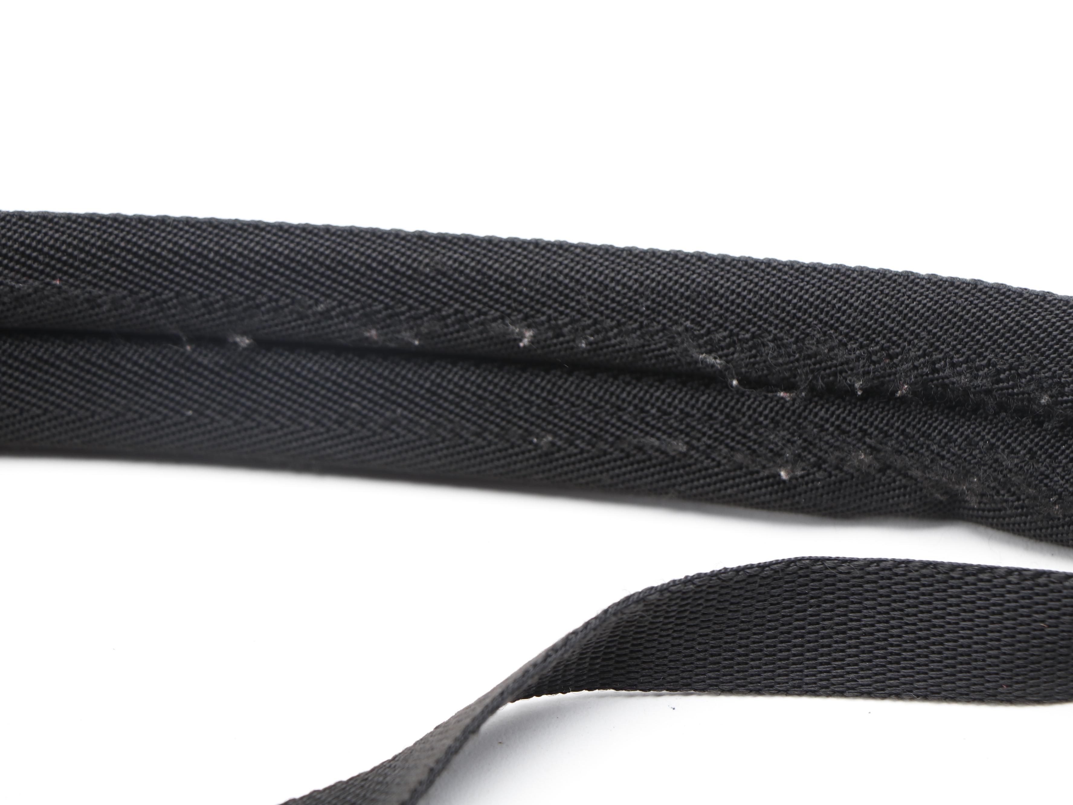 Prada Double Buckle Black Nylon and Canvas Backpack with Belt Straps