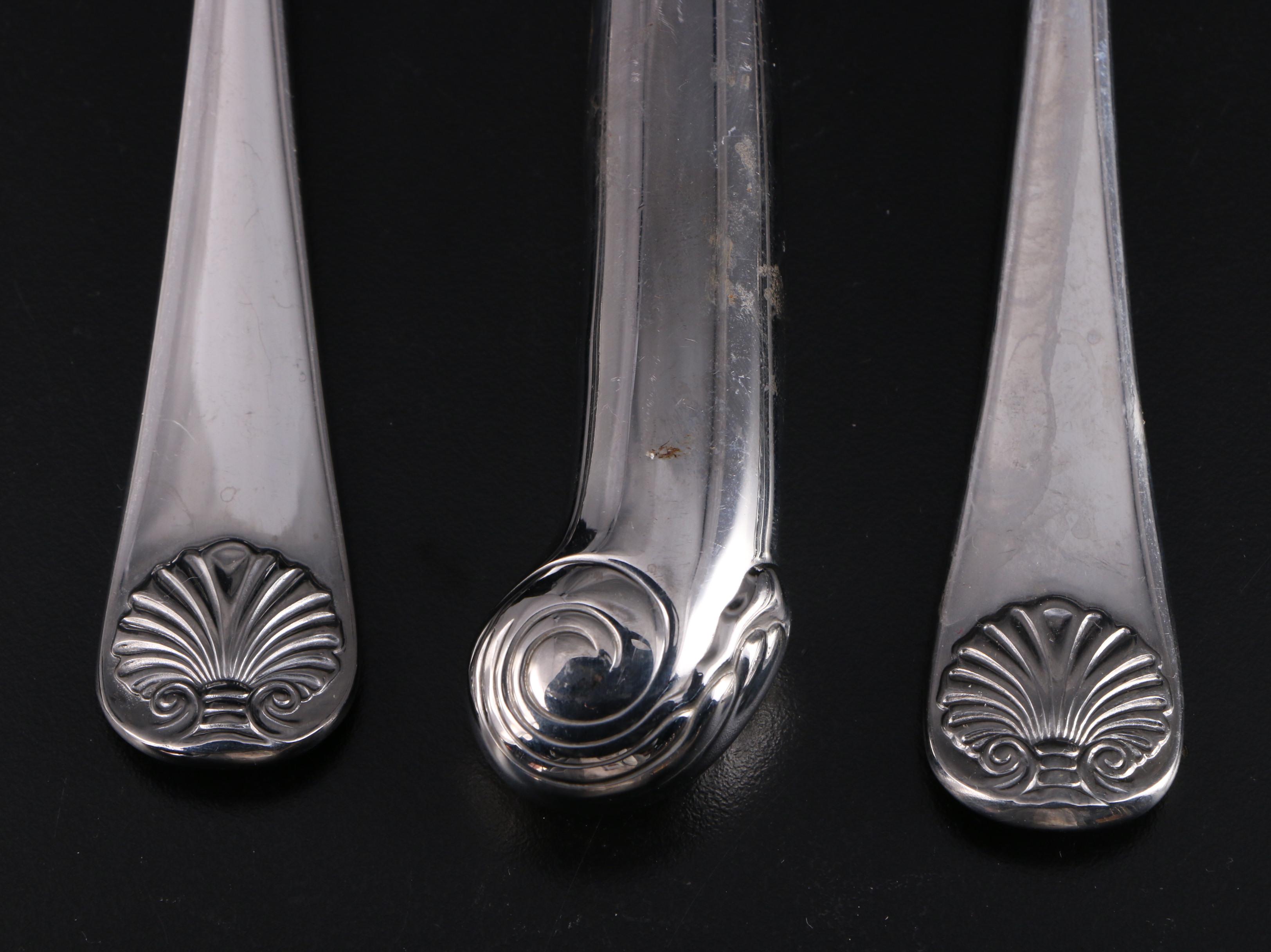 Kirk-Stieff "Williamsburg Royal Shell" 18/8 Stainless Steel Flatware