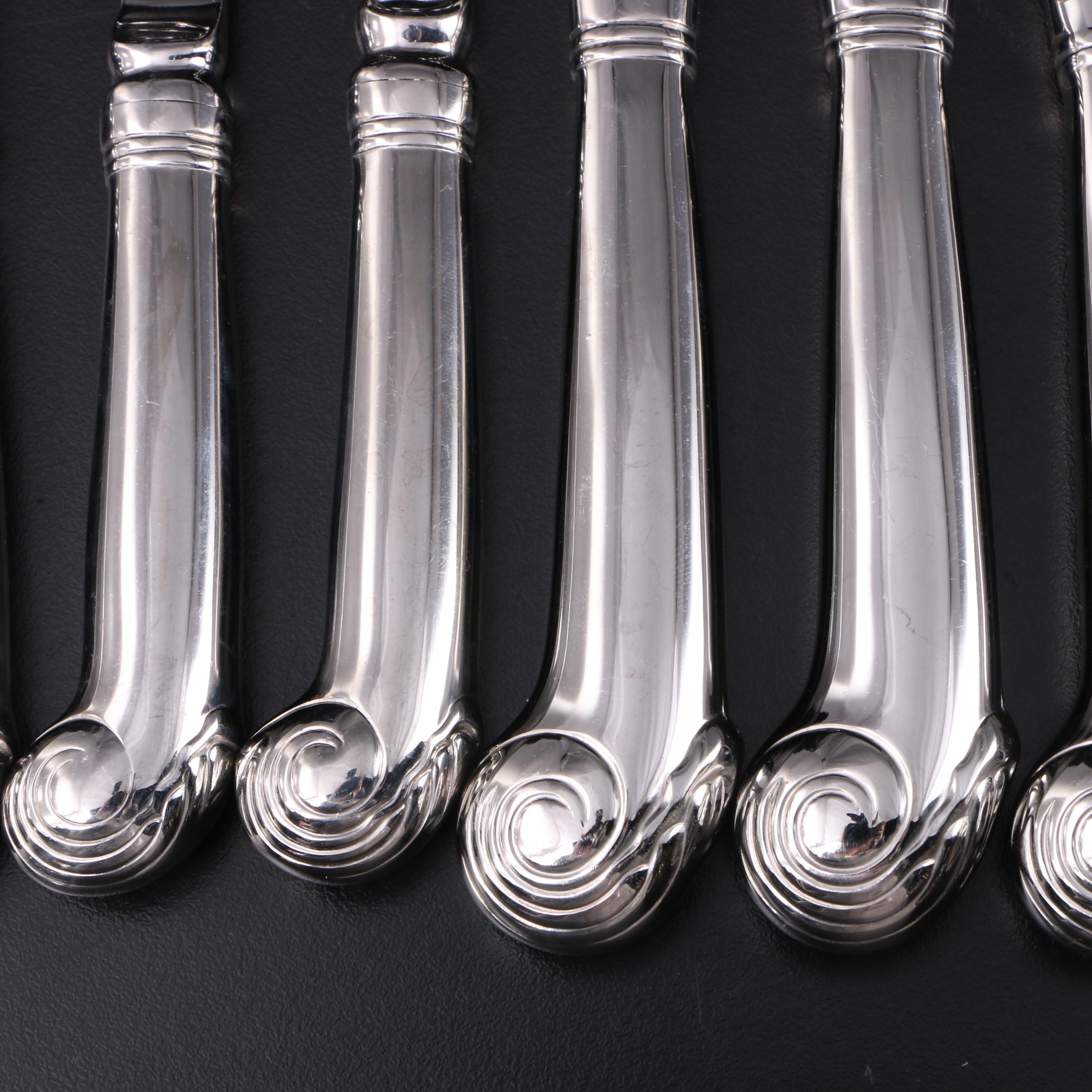Kirk-Stieff "Williamsburg Royal Shell" 18/8 Stainless Steel Flatware