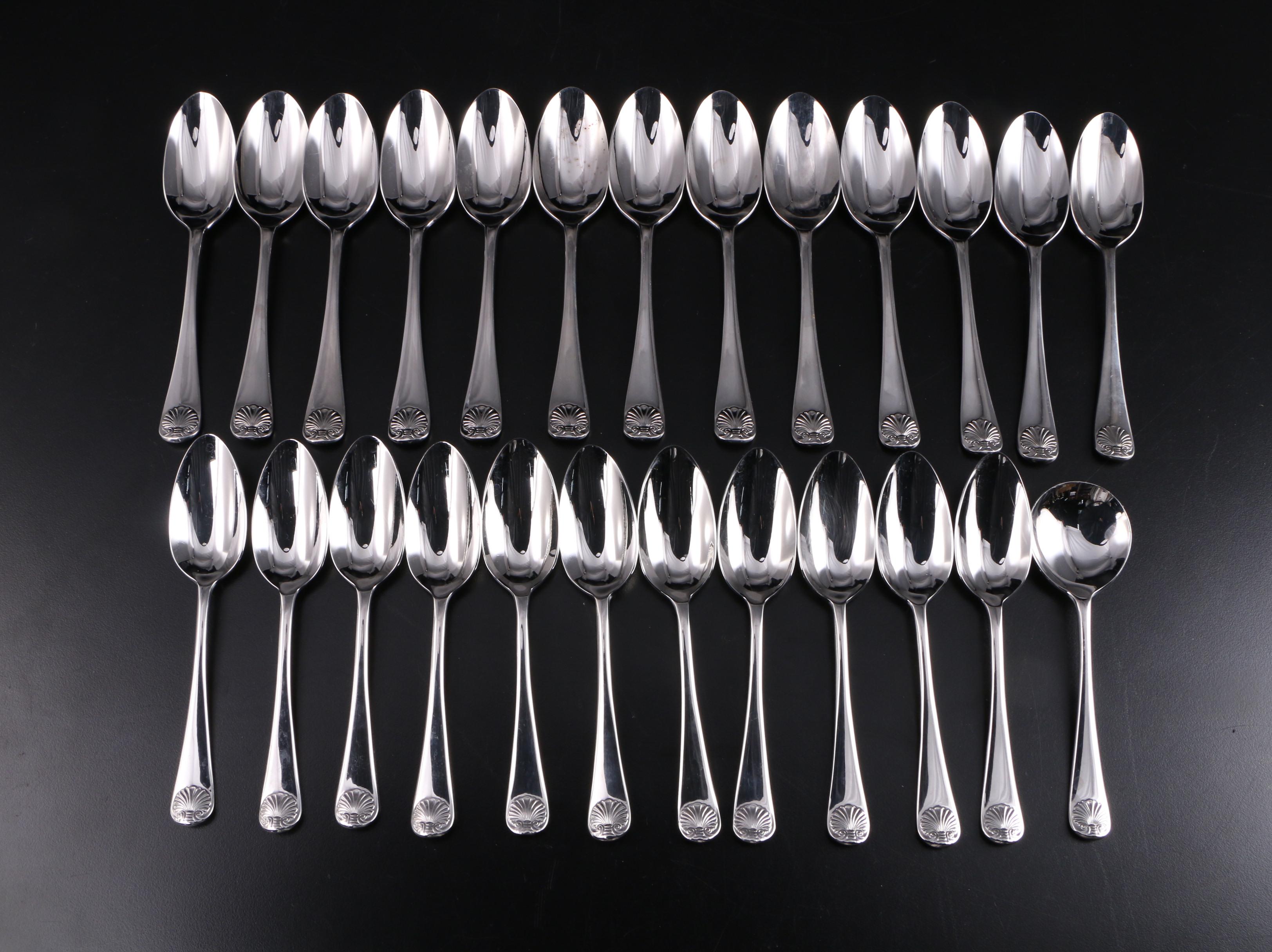 Kirk-Stieff "Williamsburg Royal Shell" 18/8 Stainless Steel Flatware