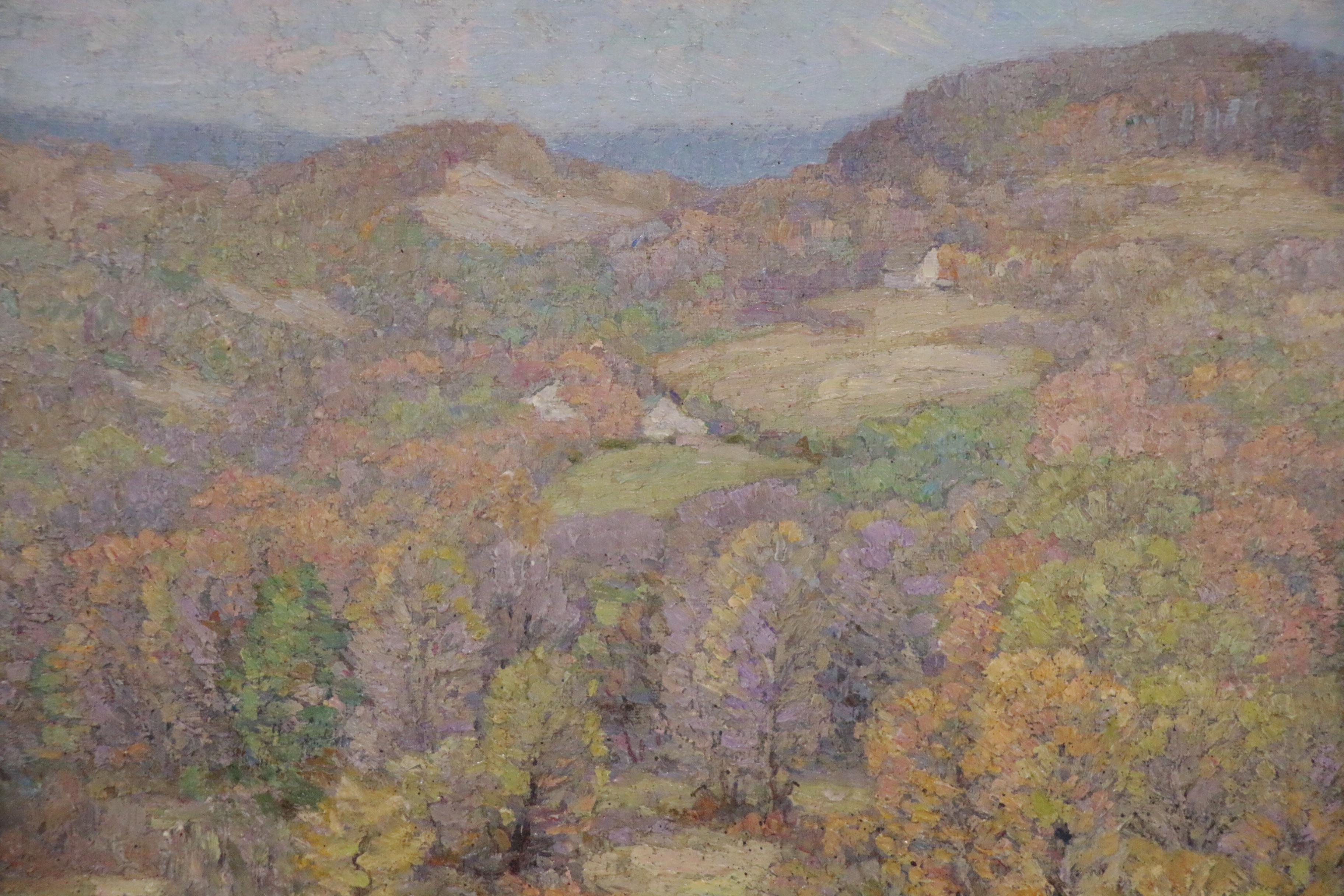 Sara Hess Oil Painting "Tennessee Hills," Early 20th Century