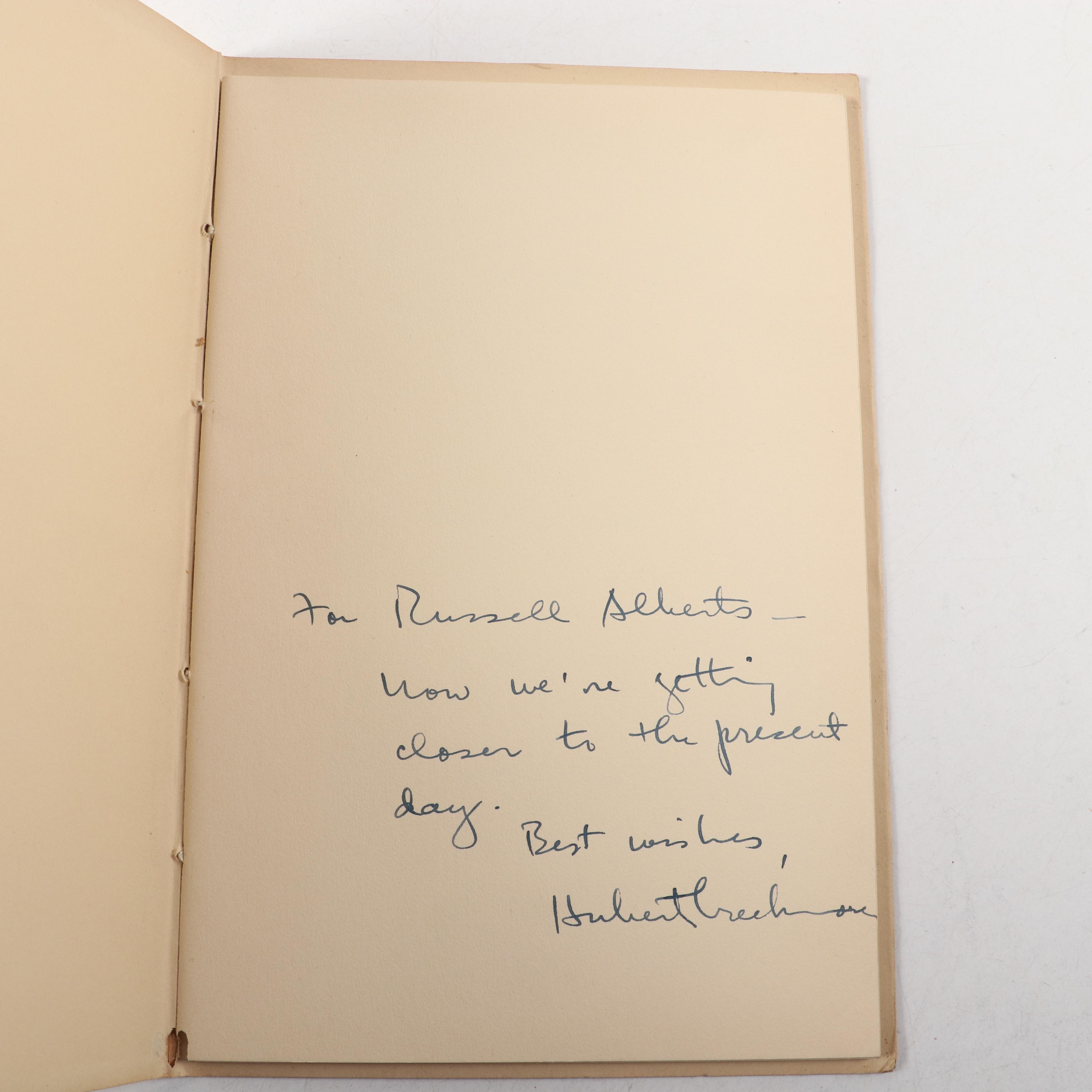 Signed Hand Bound Editions of Hubert Creekmore Poetry