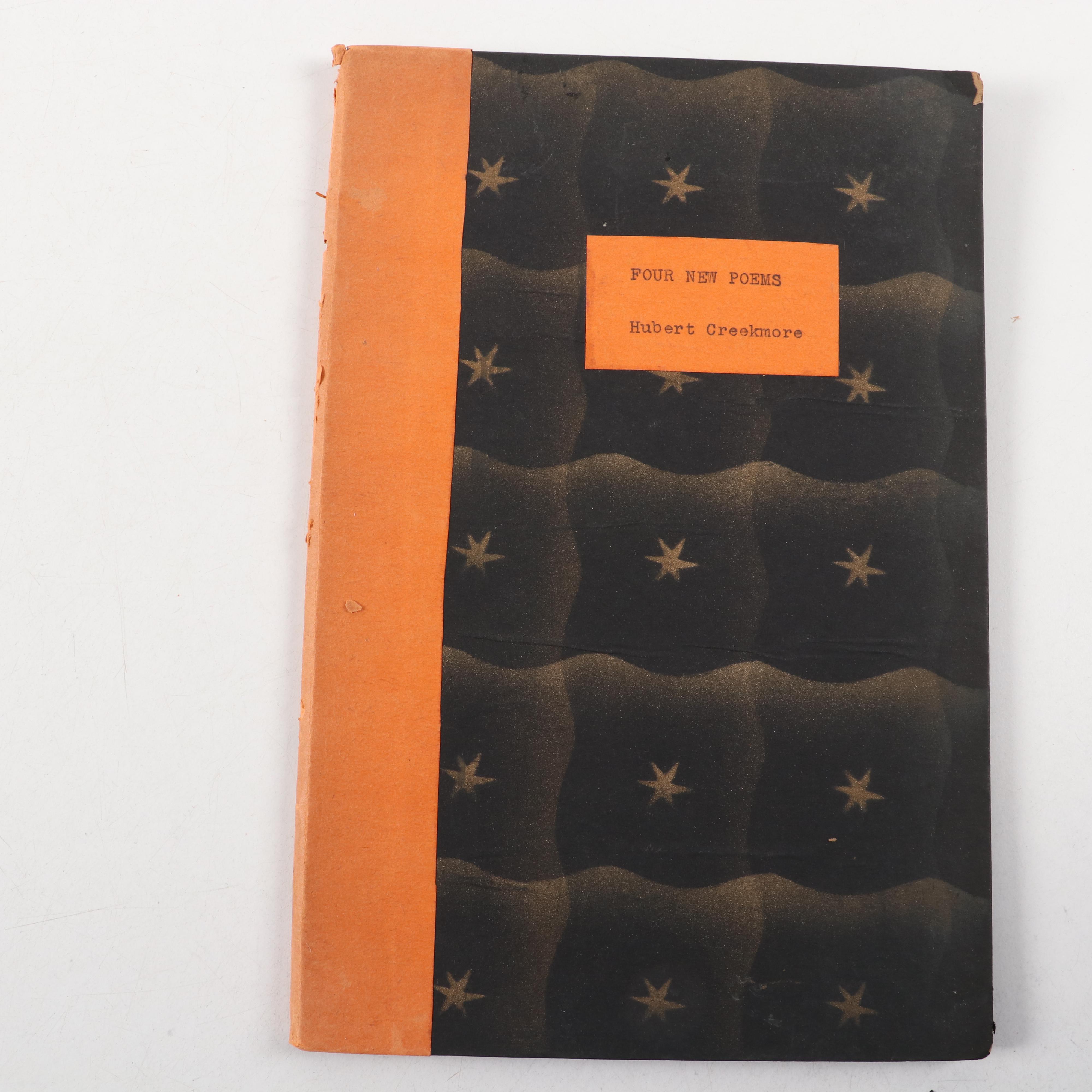 Signed Hand Bound Editions of Hubert Creekmore Poetry