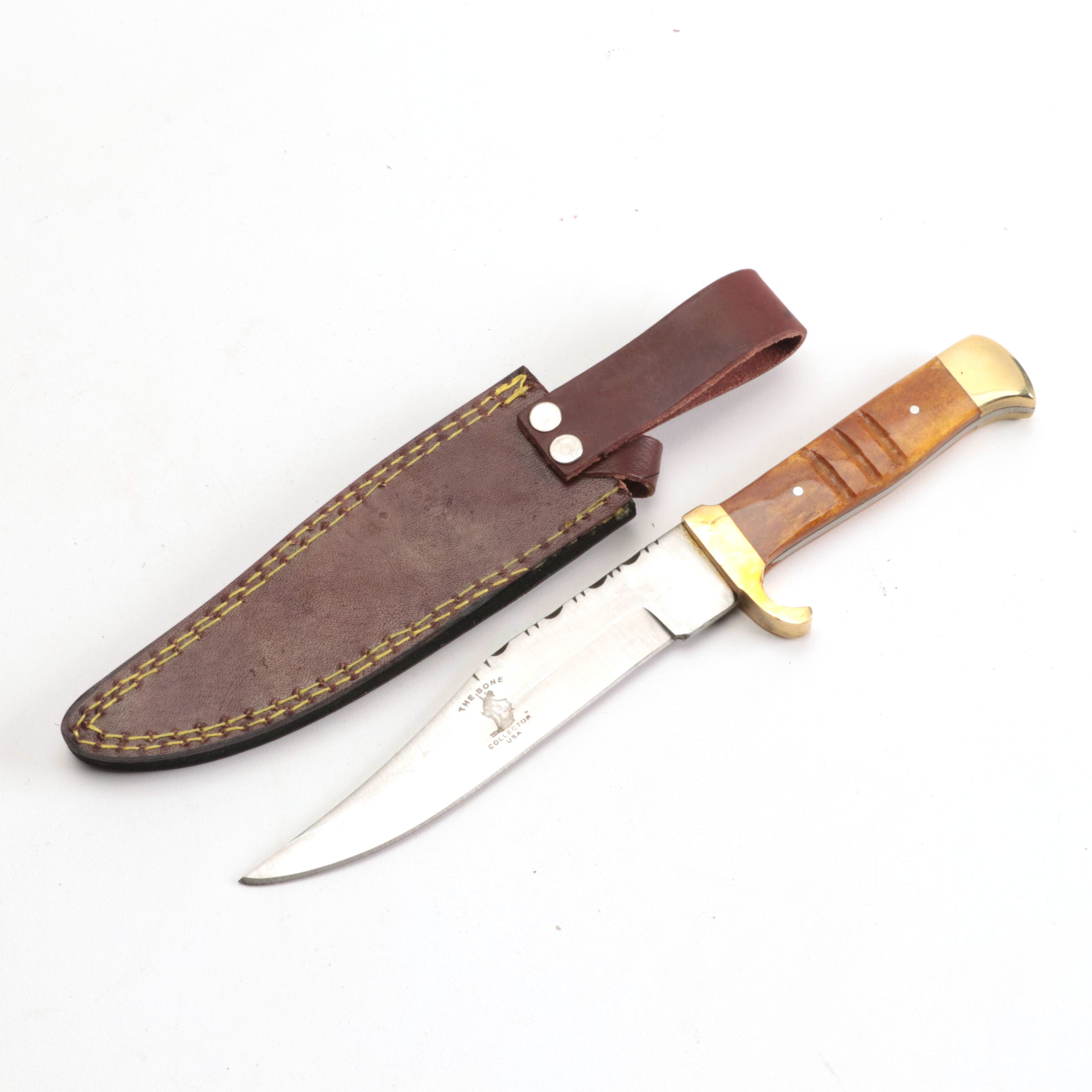 "Bone Collector" BC-861 YBN Knife with Scabbard