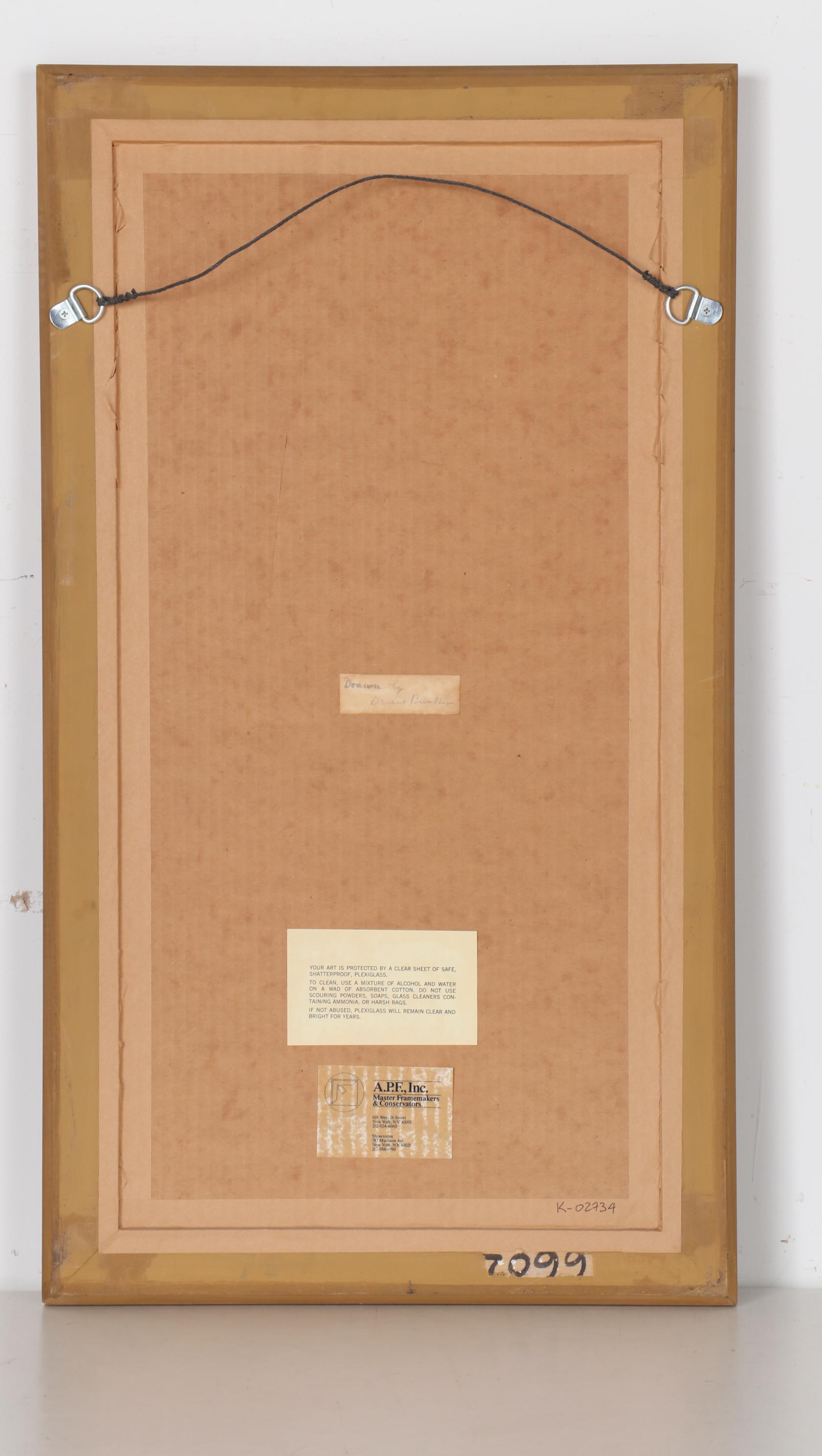 Dennis Miller Bunker, Drawing of a Male Nude, Late 19th Century