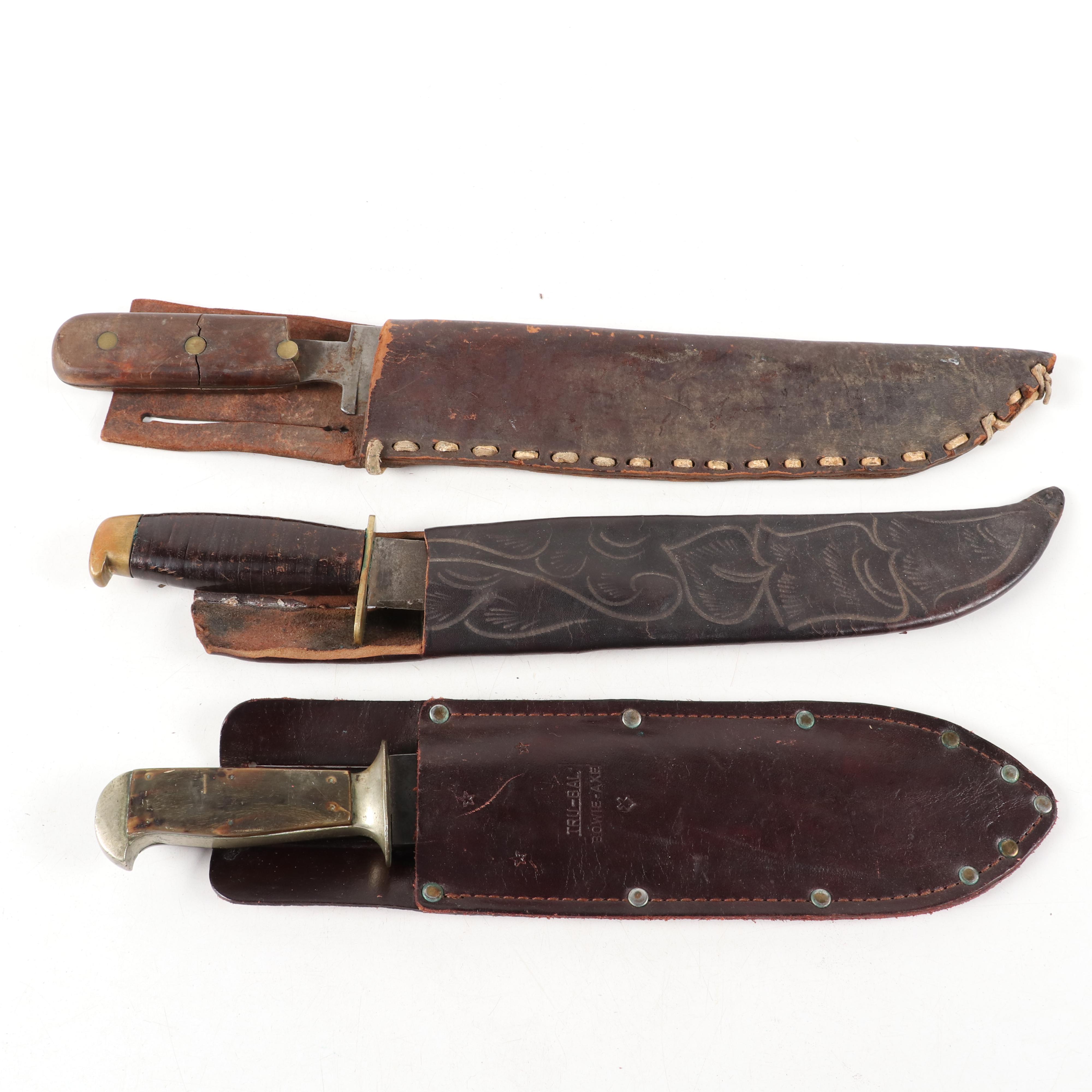 Tillotson & Co. Bowie Knife and Other Vintage Knives